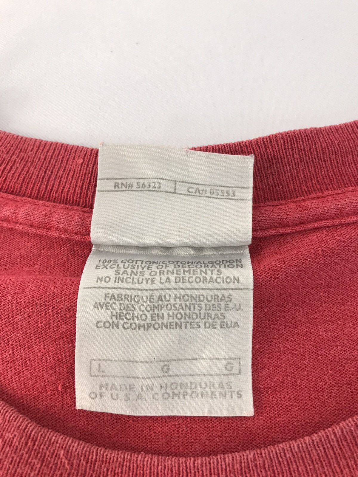 Nike Nike Red Colour Simple logo T-Shirt Size US L / EU 52-54 / 3 - 6 Thumbnail