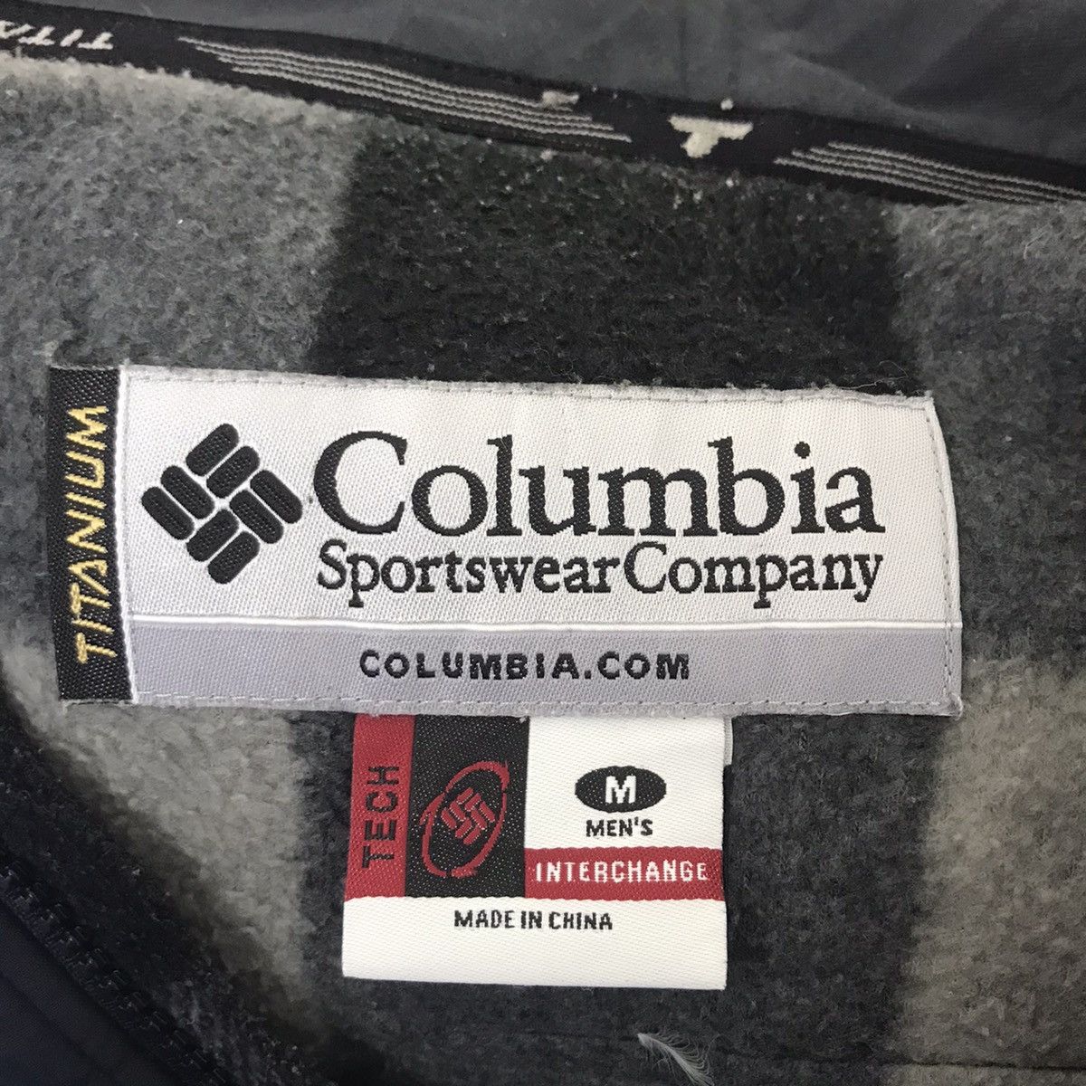 Columbia COLUMBIA TITANIUM Check Fleece Interchange Wool Jacket Size US M / EU 48-50 / 2 - 5 Thumbnail