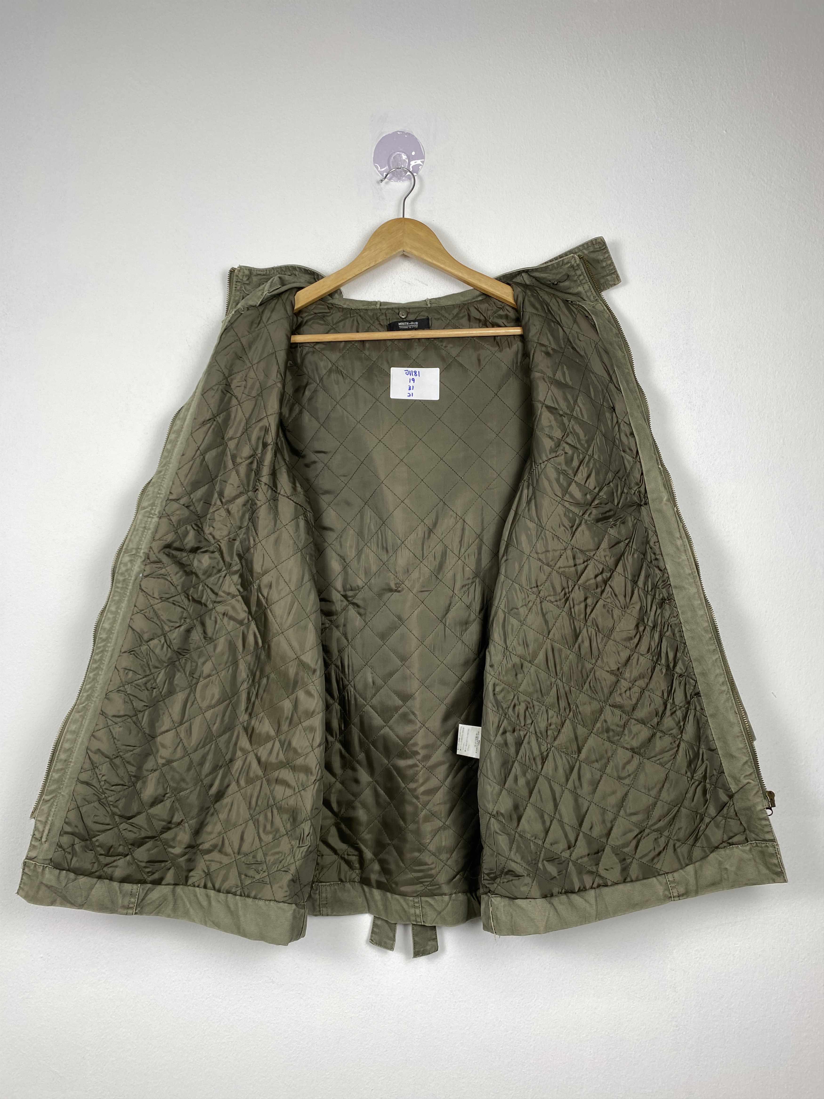 Japanese Brand Vintage MOUTH VALLEY Quilted Lining Zip Up Jacket J1181 Size M / US 6-8 / IT 42-44 - 7 Thumbnail