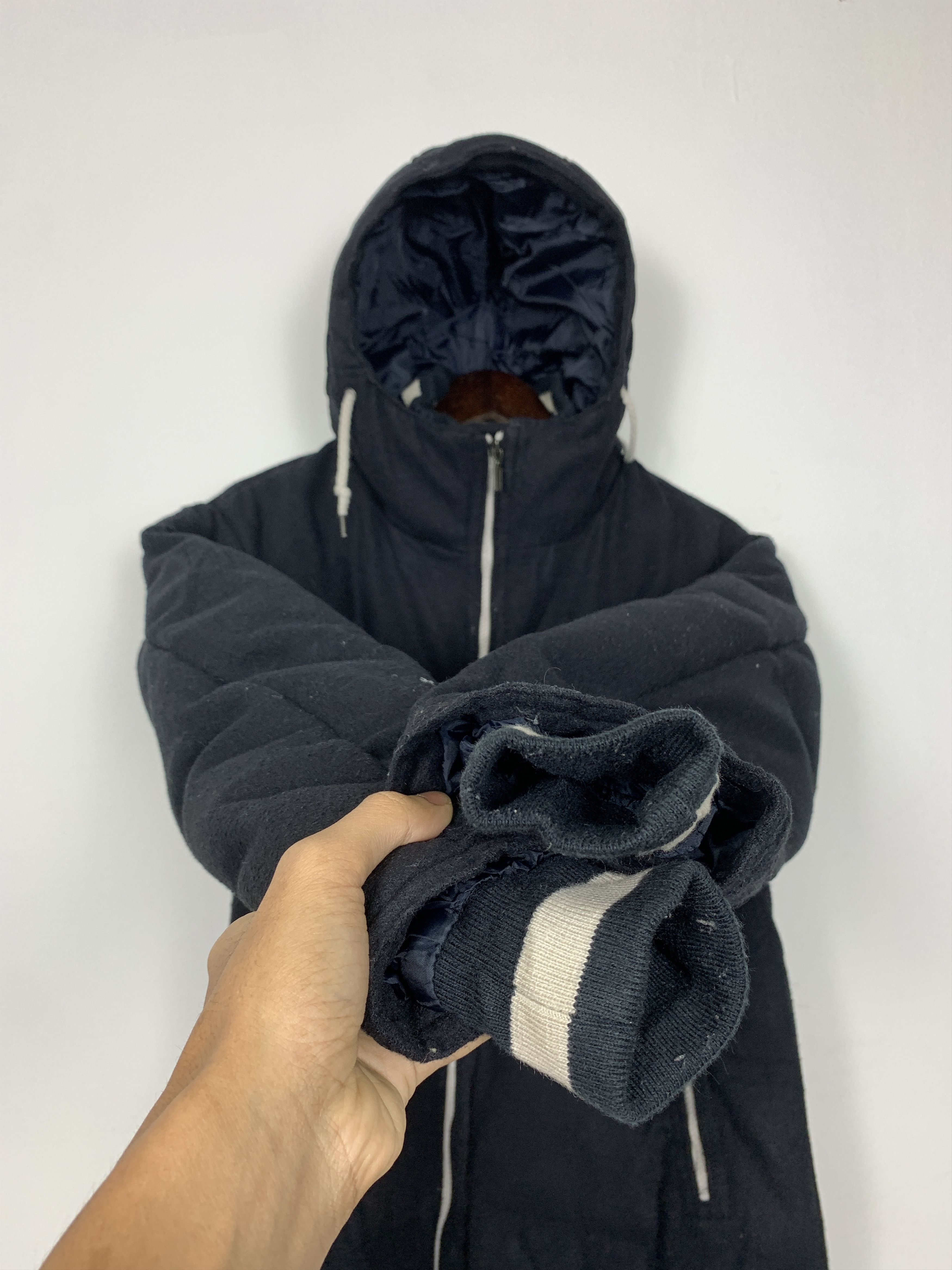 Japanese Brand Vintage NOTA BENE Fleece Puffer Hoodie Jacket J1078 Size US S / EU 44-46 / 1 - 5 Thumbnail