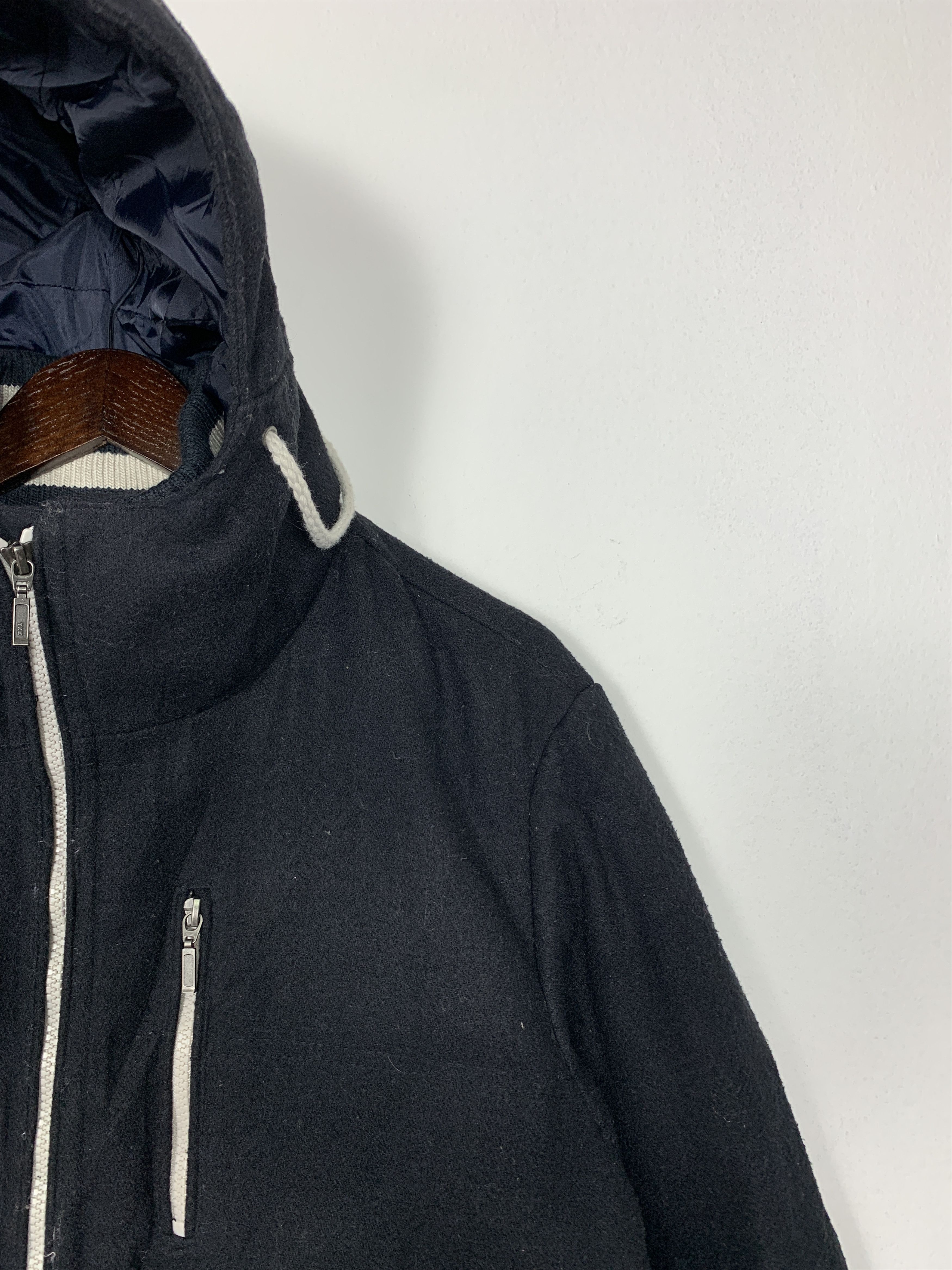 Japanese Brand Vintage NOTA BENE Fleece Puffer Hoodie Jacket J1078 Size US S / EU 44-46 / 1 - 3 Thumbnail