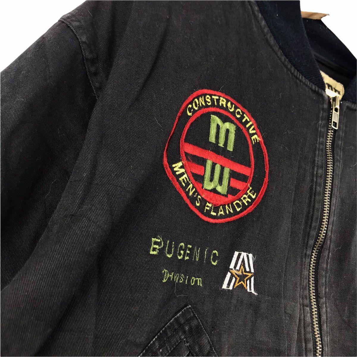 Vintage Vintage FLANDRE CONSTRUCTIVE Eugenic Men Bomber Jacket Size US M / EU 48-50 / 2 - 5 Thumbnail