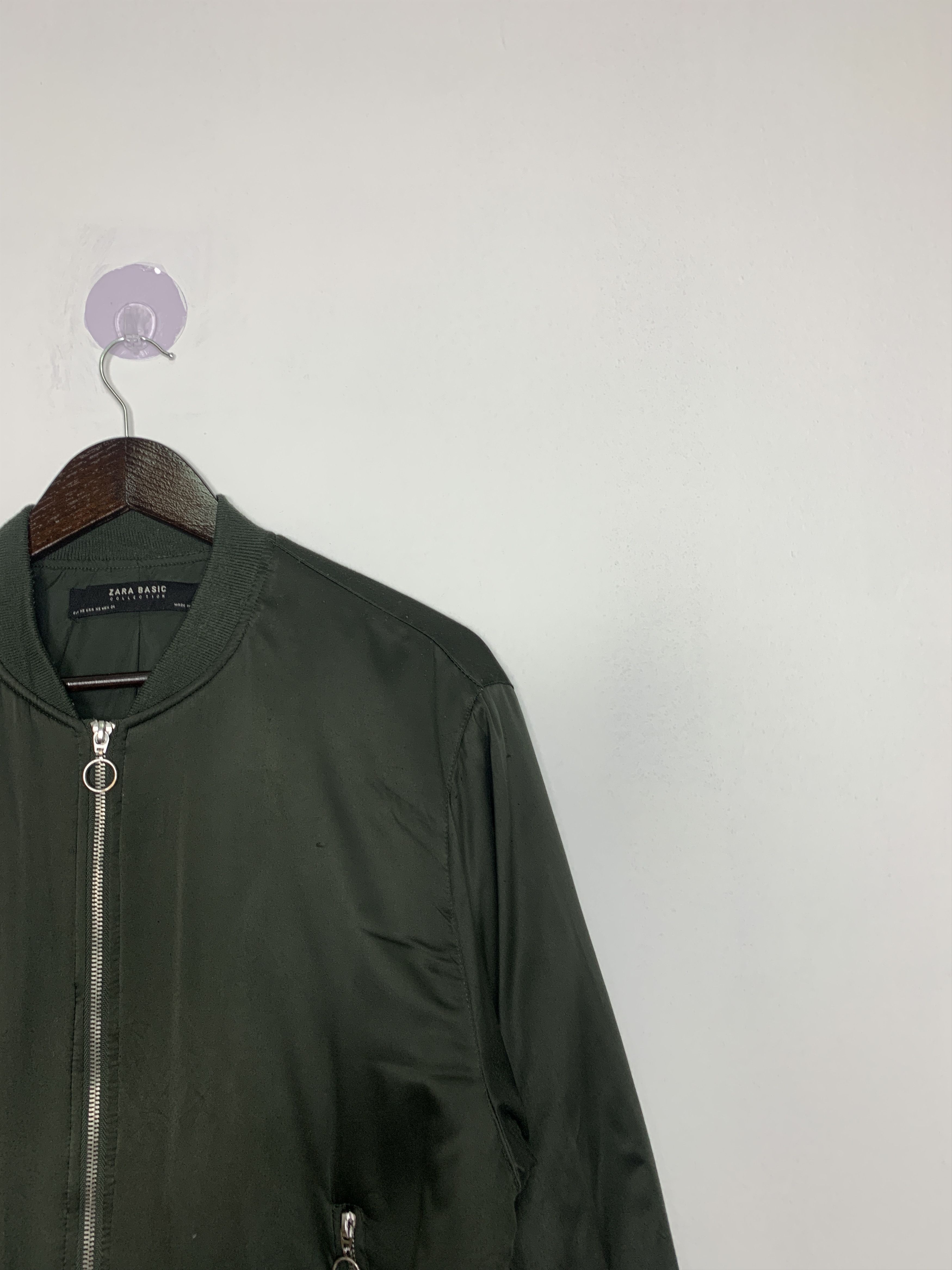 Zara Vintage ZARA BASIC Military Style Bombers Jackets J0799 Size US S / EU 44-46 / 1 - 3 Thumbnail