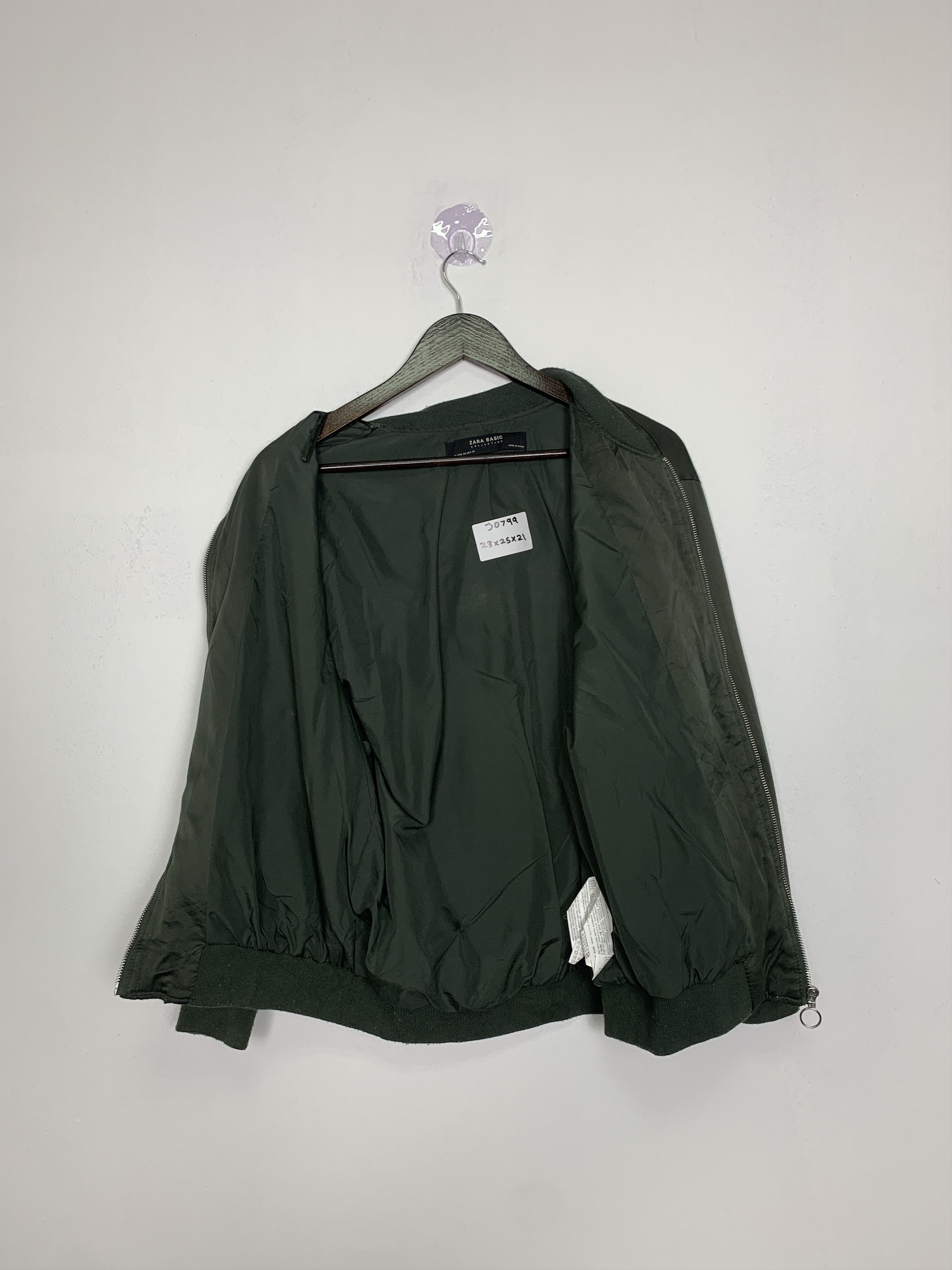 Zara Vintage ZARA BASIC Military Style Bombers Jackets J0799 Size US S / EU 44-46 / 1 - 9 Thumbnail
