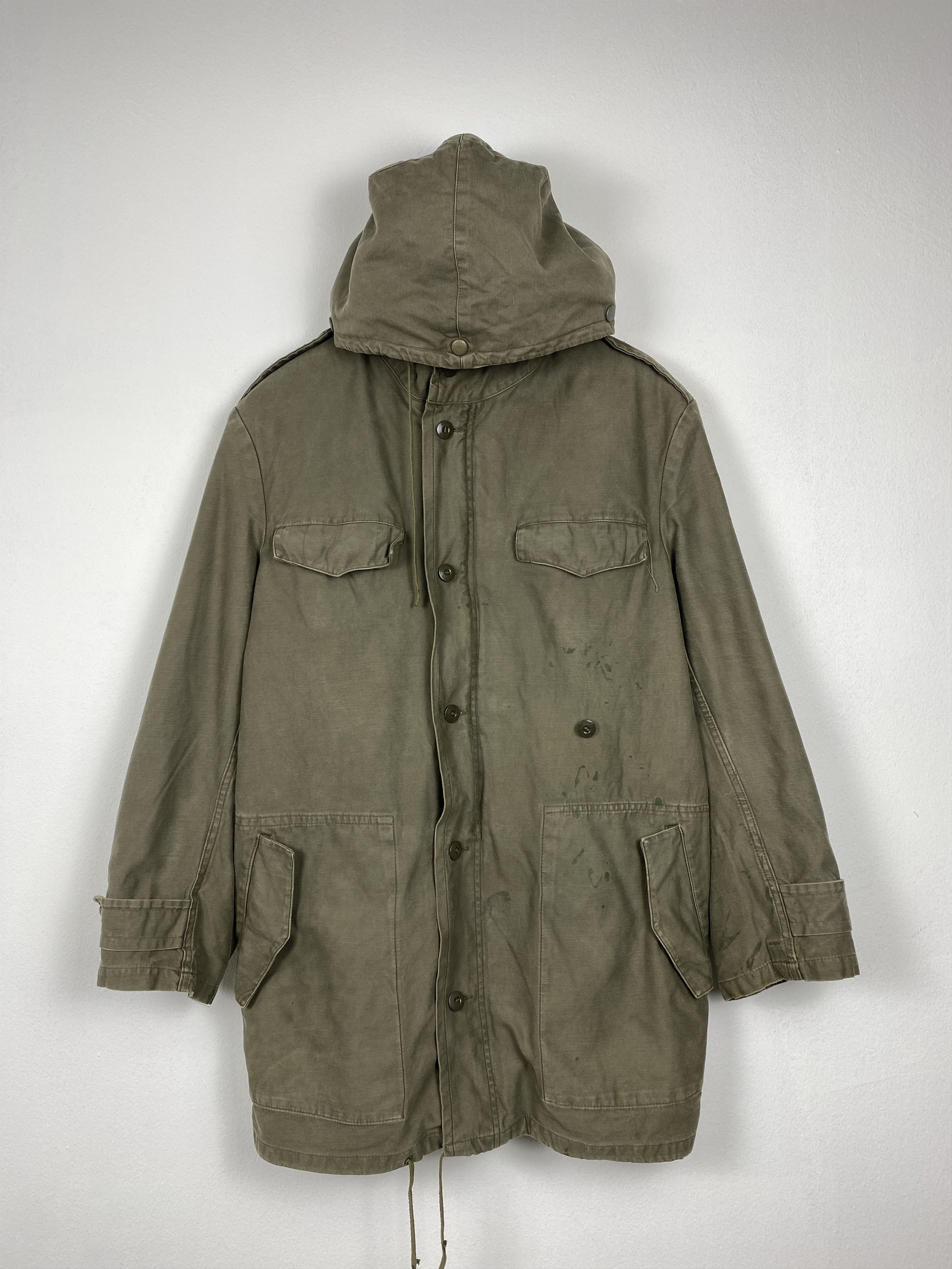 Vintage Vintage German Army Sherpa Lining Long Jacket Parkas J1189 Size US S / EU 44-46 / 1 - 1 Thumbnail