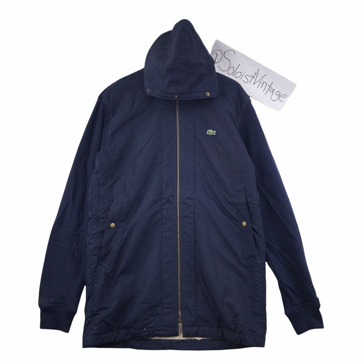 Lacoste LACOSTE SPORT TENNIS Blue Long Jacket Wool Size US M / EU 48-50 / 2 - 1 Thumbnail