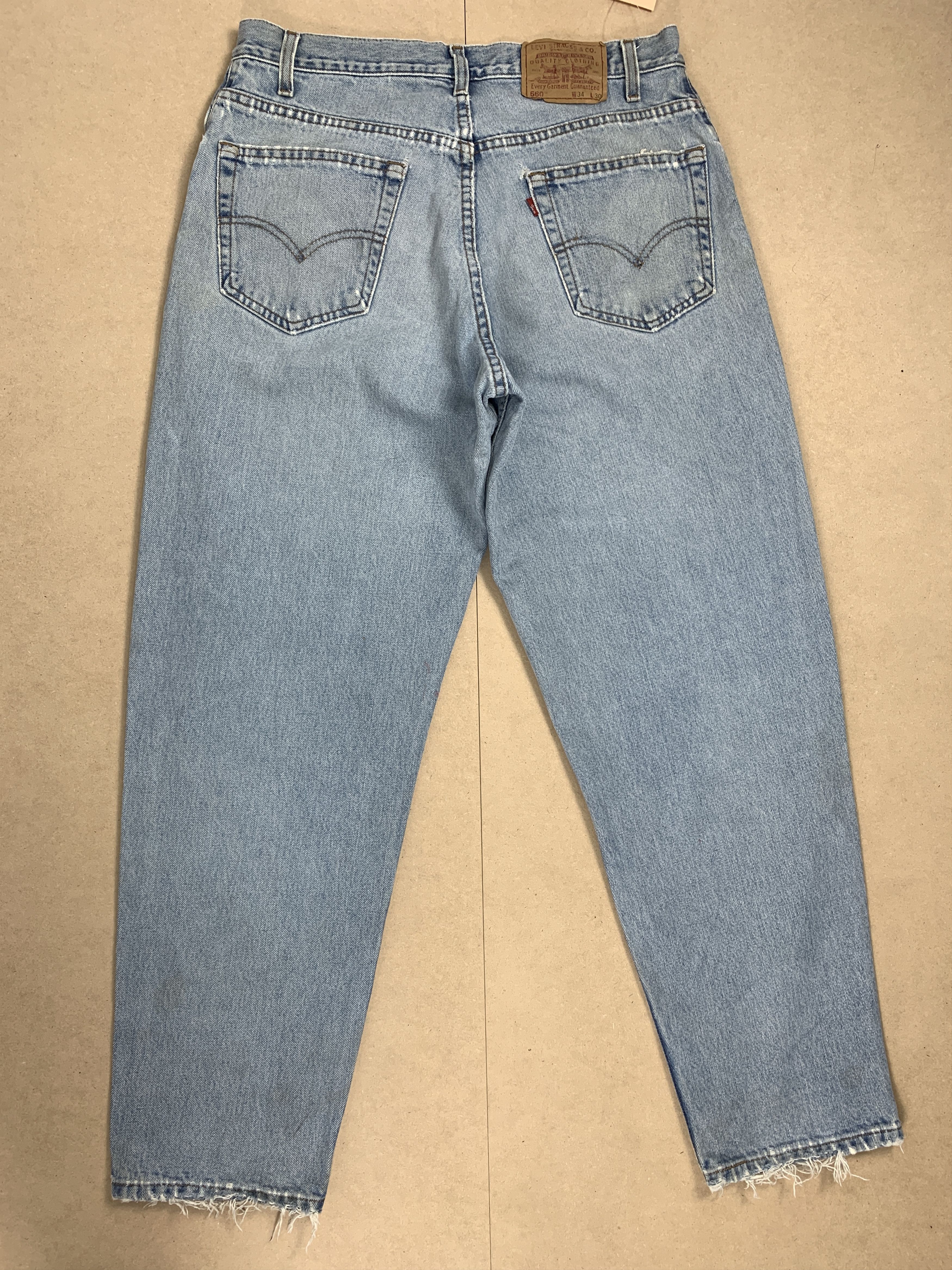 Levi's Vintage LEVI'S 560 Distressed Faded Loose Fit Tapered Leg Size US 34 / EU 50 - 8 Thumbnail