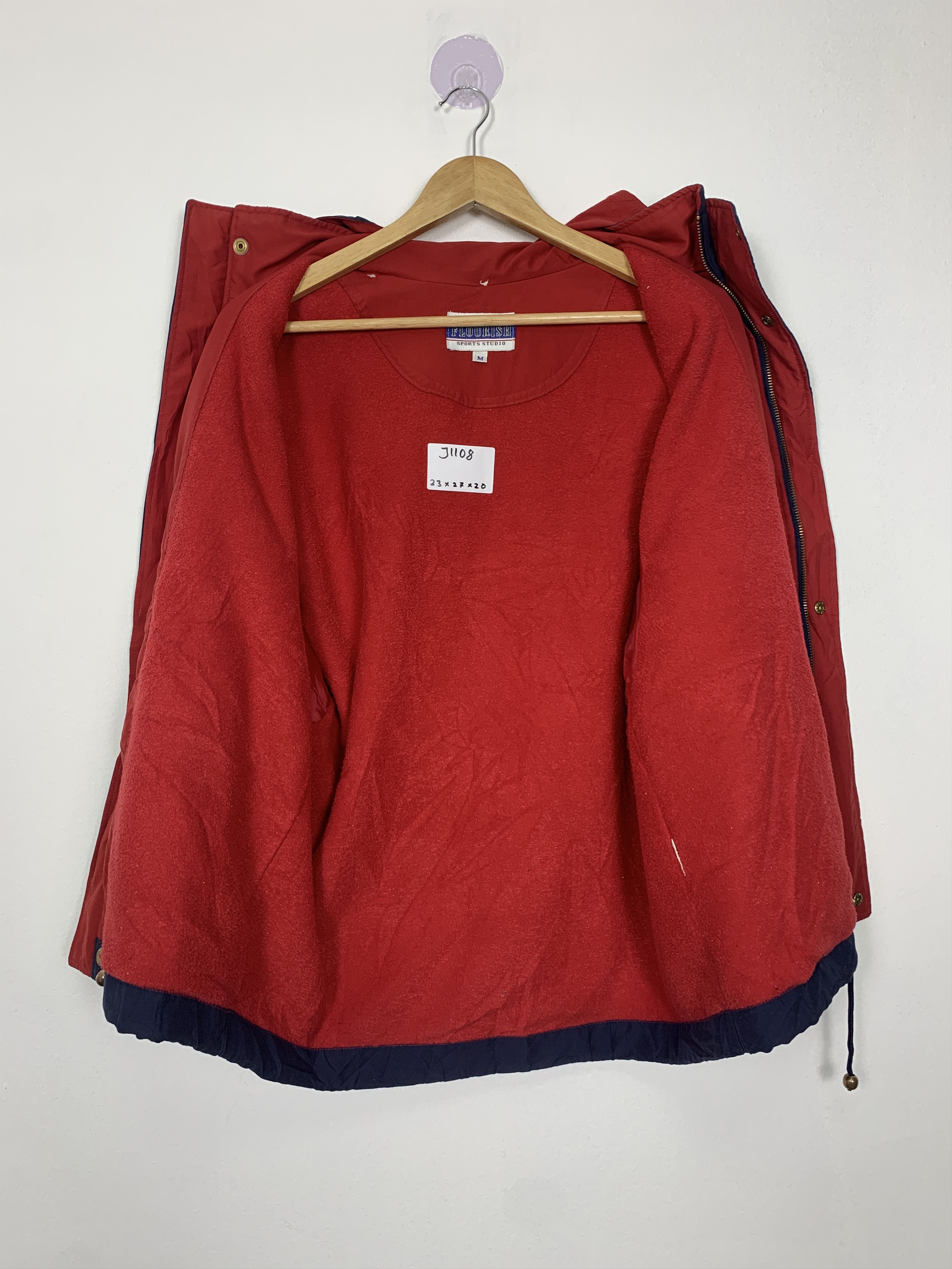 Japanese Brand Vintage FLOURISH Fleece Lining Hoodie Jacket J1108 Size US S / EU 44-46 / 1 - 7 Thumbnail