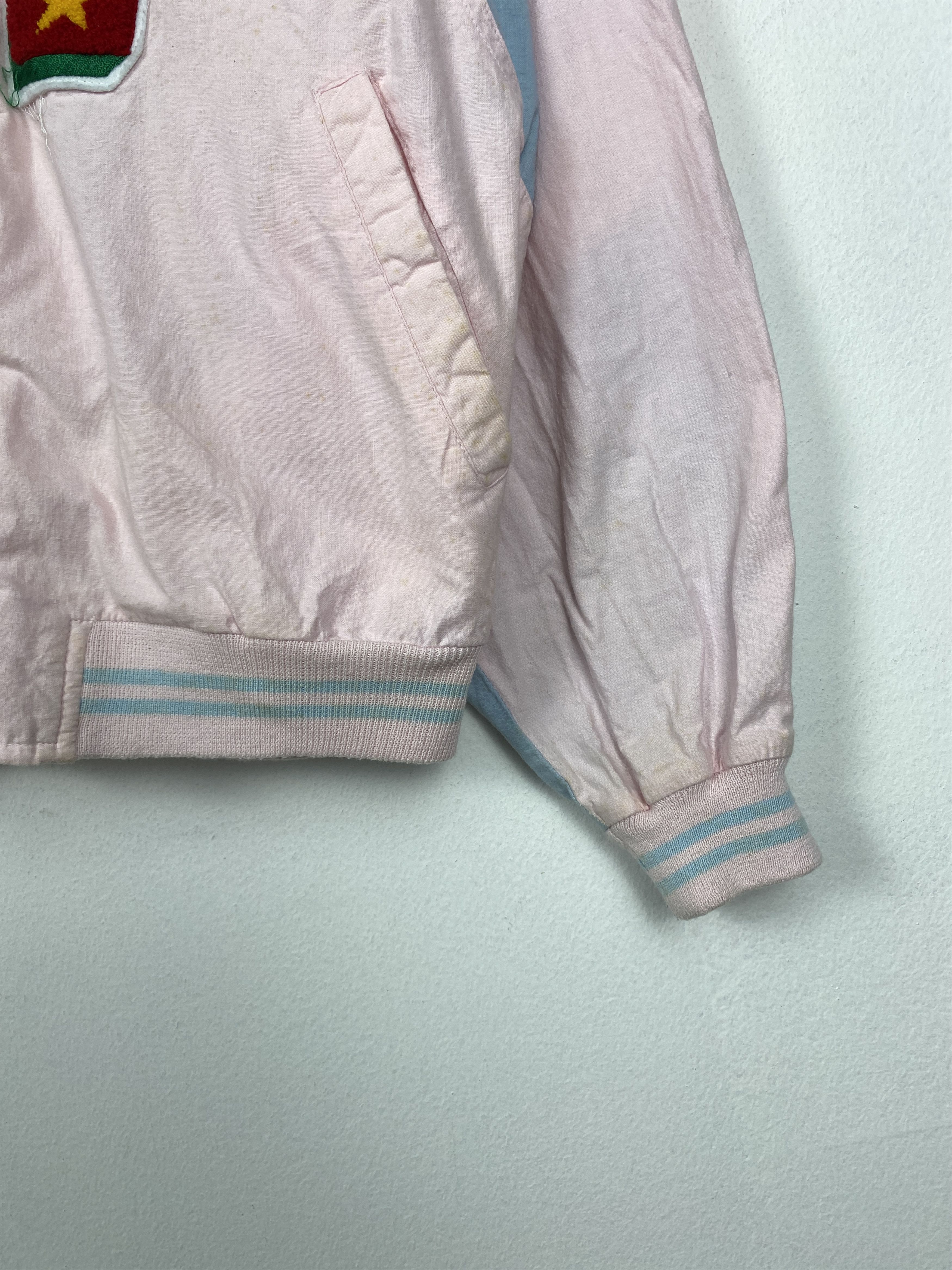MLB Vintage Varsity Button Up Jacket J1186 Size 4XL / US 24-26 - 4 Thumbnail