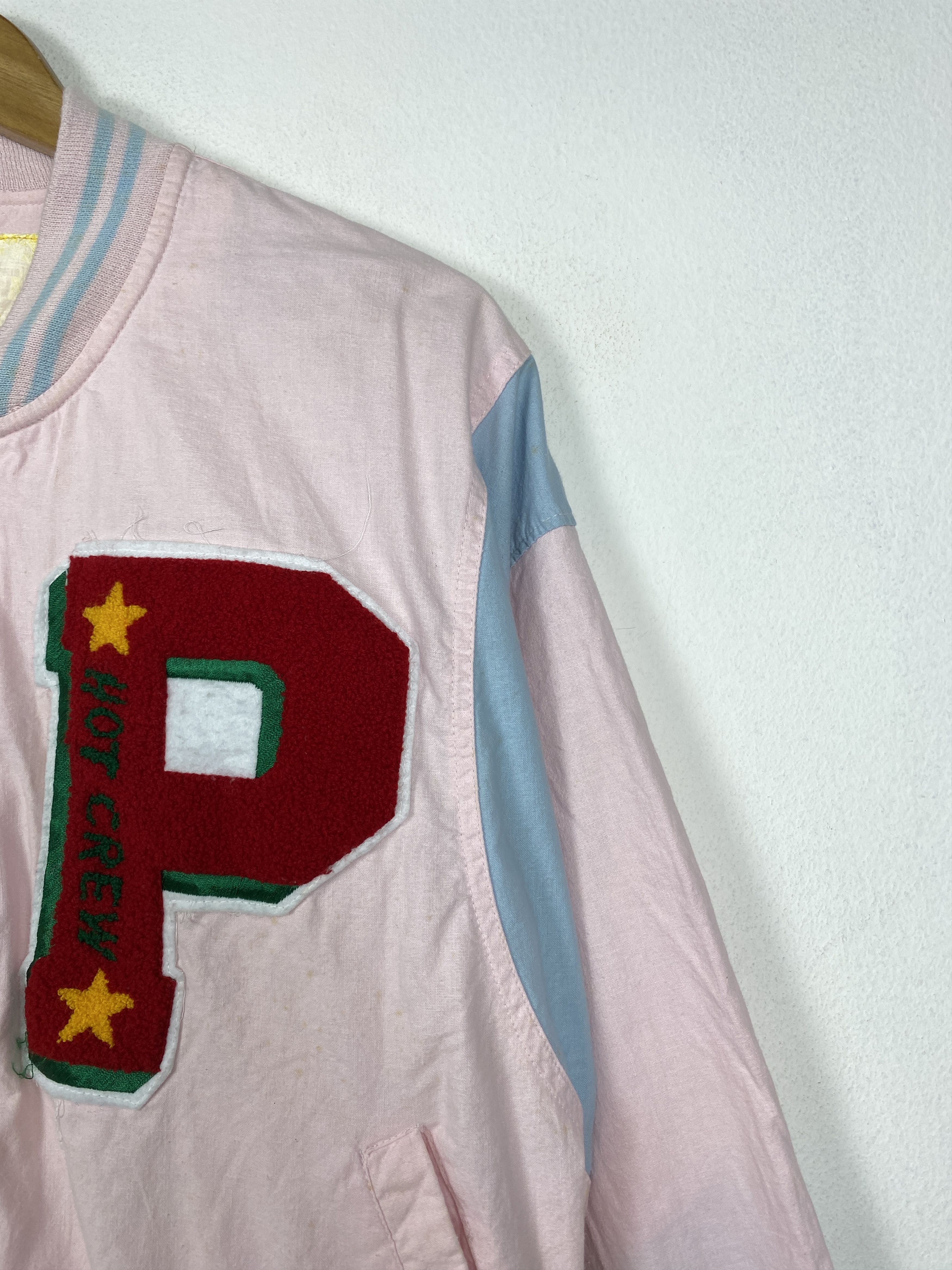 MLB Vintage Varsity Button Up Jacket J1186 Size 4XL / US 24-26 - 3 Thumbnail