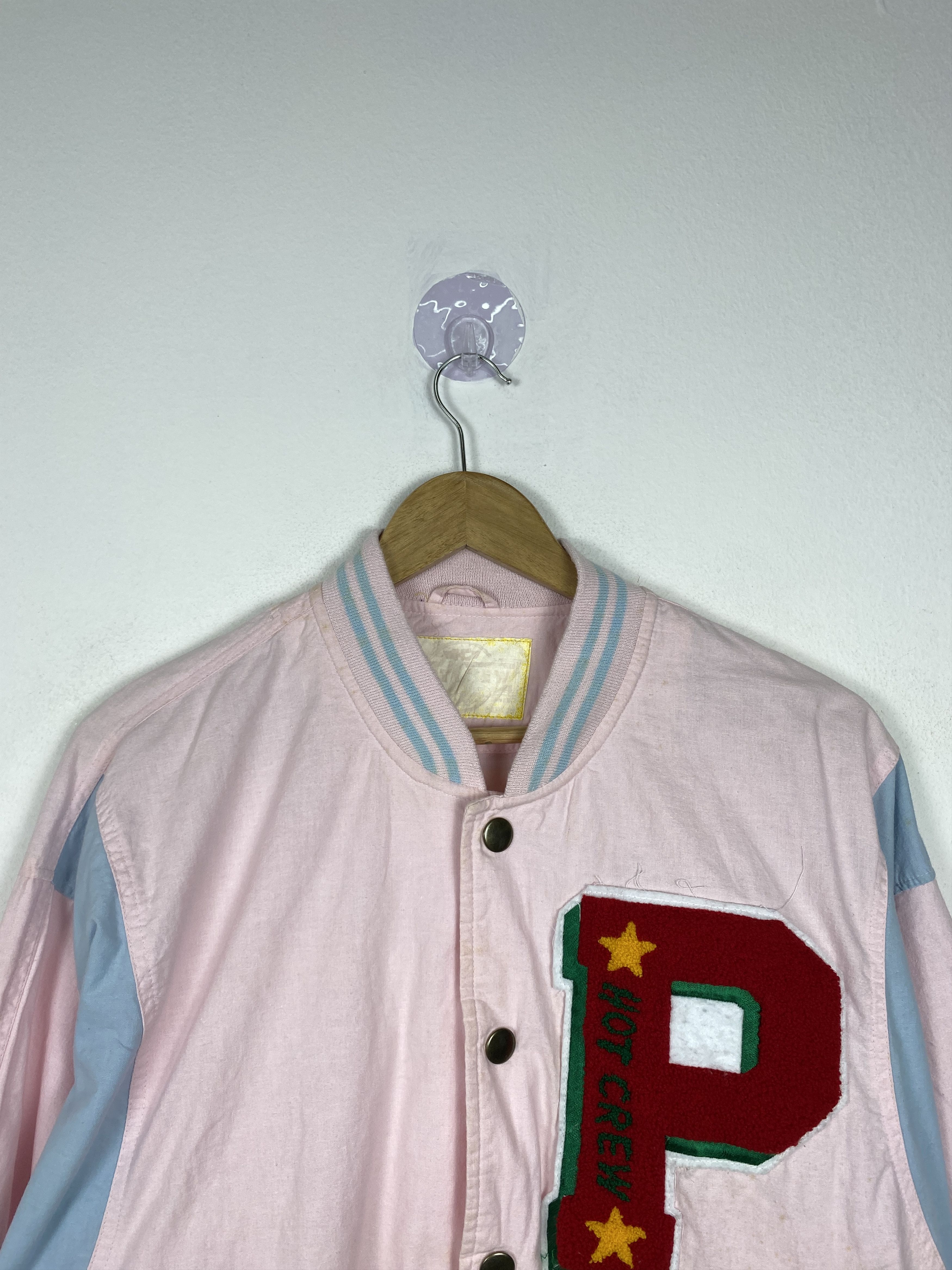 MLB Vintage Varsity Button Up Jacket J1186 Size 4XL / US 24-26 - 2 Thumbnail