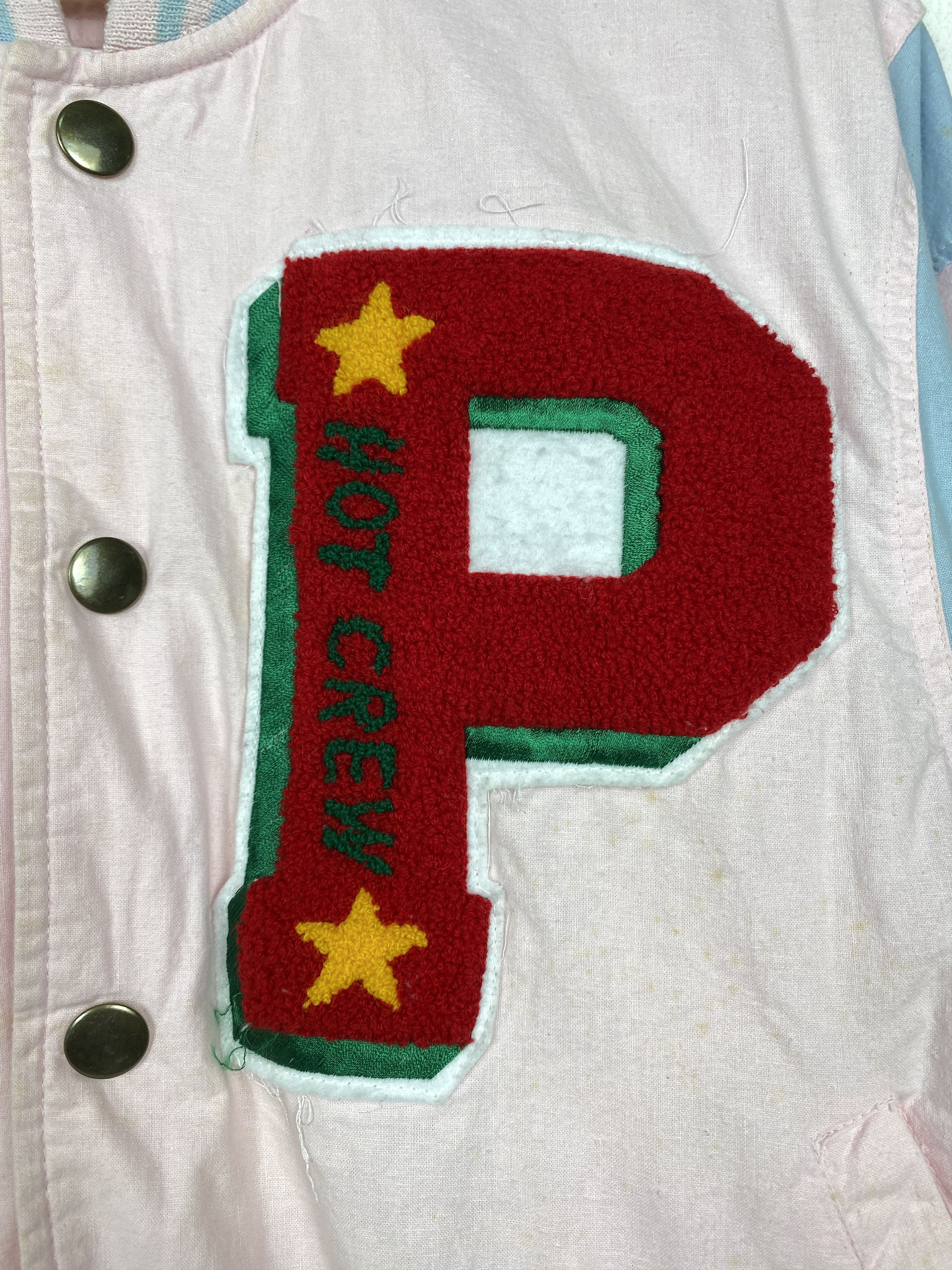 MLB Vintage Varsity Button Up Jacket J1186 Size 4XL / US 24-26 - 5 Thumbnail