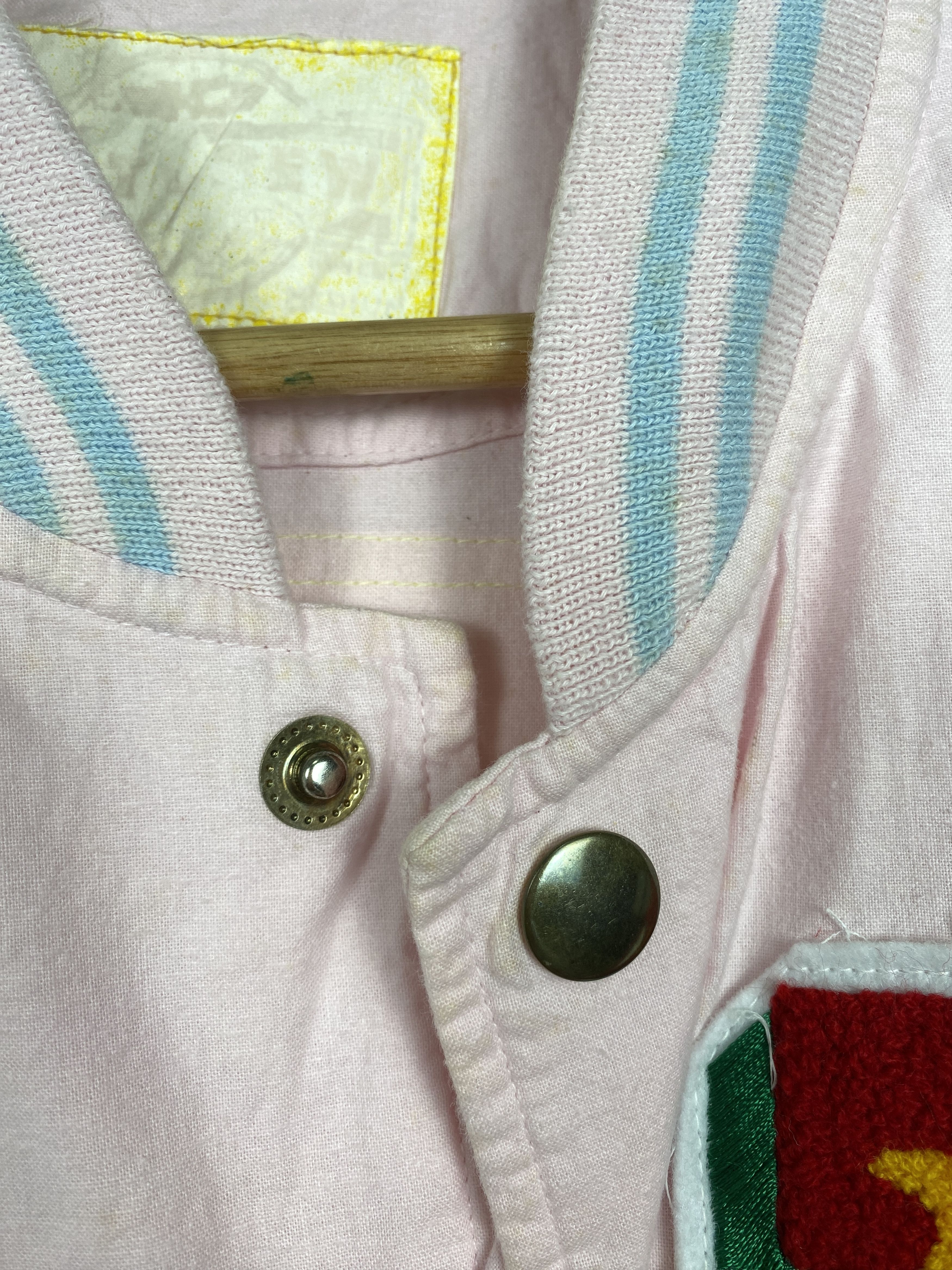 MLB Vintage Varsity Button Up Jacket J1186 Size 4XL / US 24-26 - 6 Thumbnail