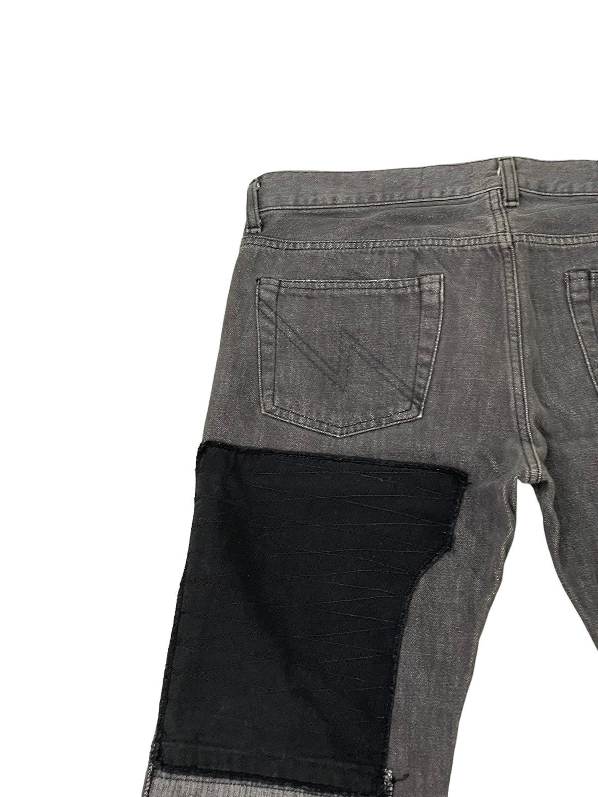 Japanese Brand Slim Jeans 2002 Neighborhood Patchwork Boro 2🟦7 Size US 34 / EU 50 - 8 Thumbnail