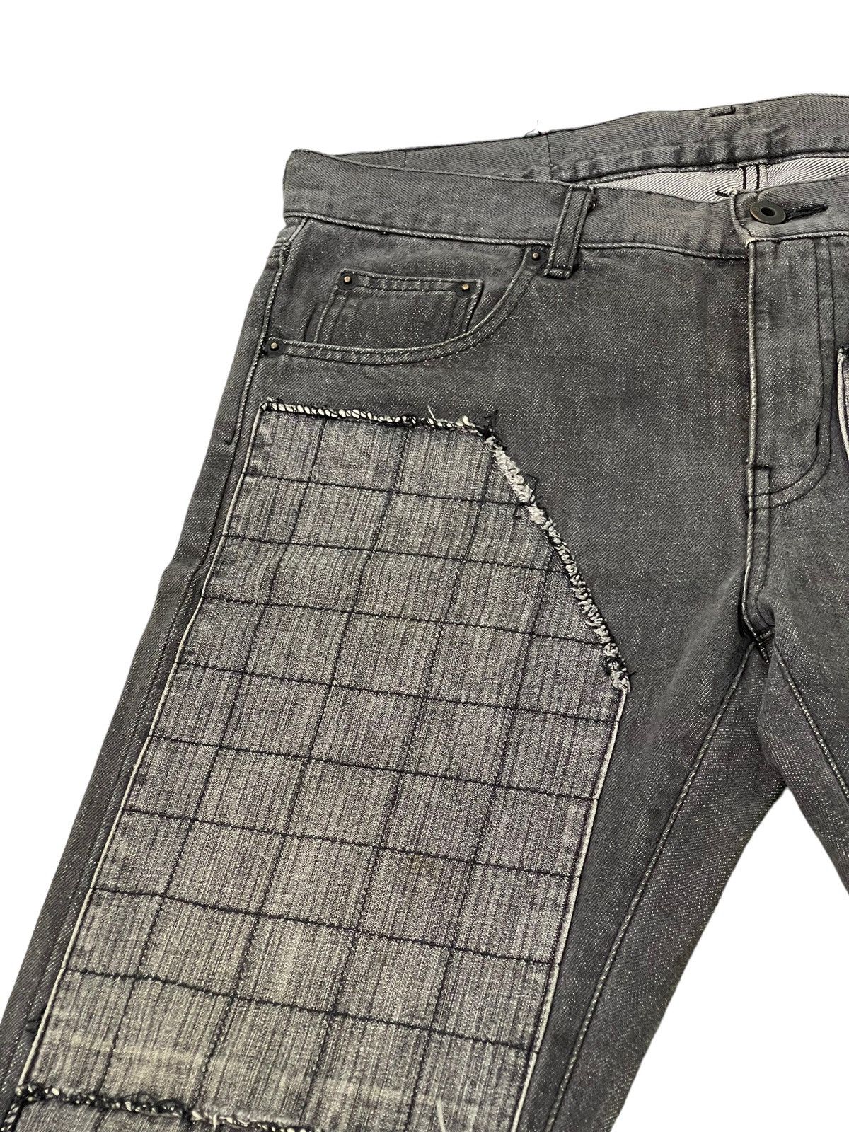 Japanese Brand Slim Jeans 2002 Neighborhood Patchwork Boro 2🟦7 Size US 34 / EU 50 - 17 Thumbnail