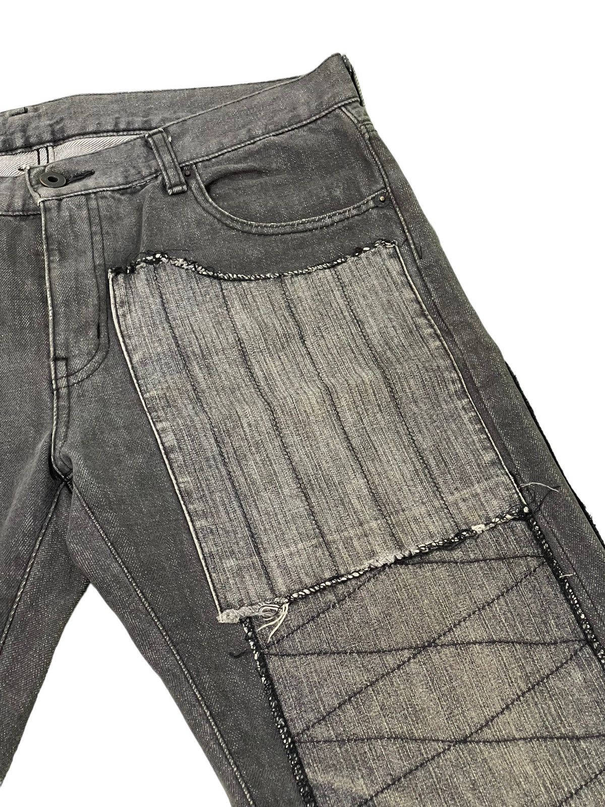 Japanese Brand Slim Jeans 2002 Neighborhood Patchwork Boro 2🟦7 Size US 34 / EU 50 - 18 Thumbnail