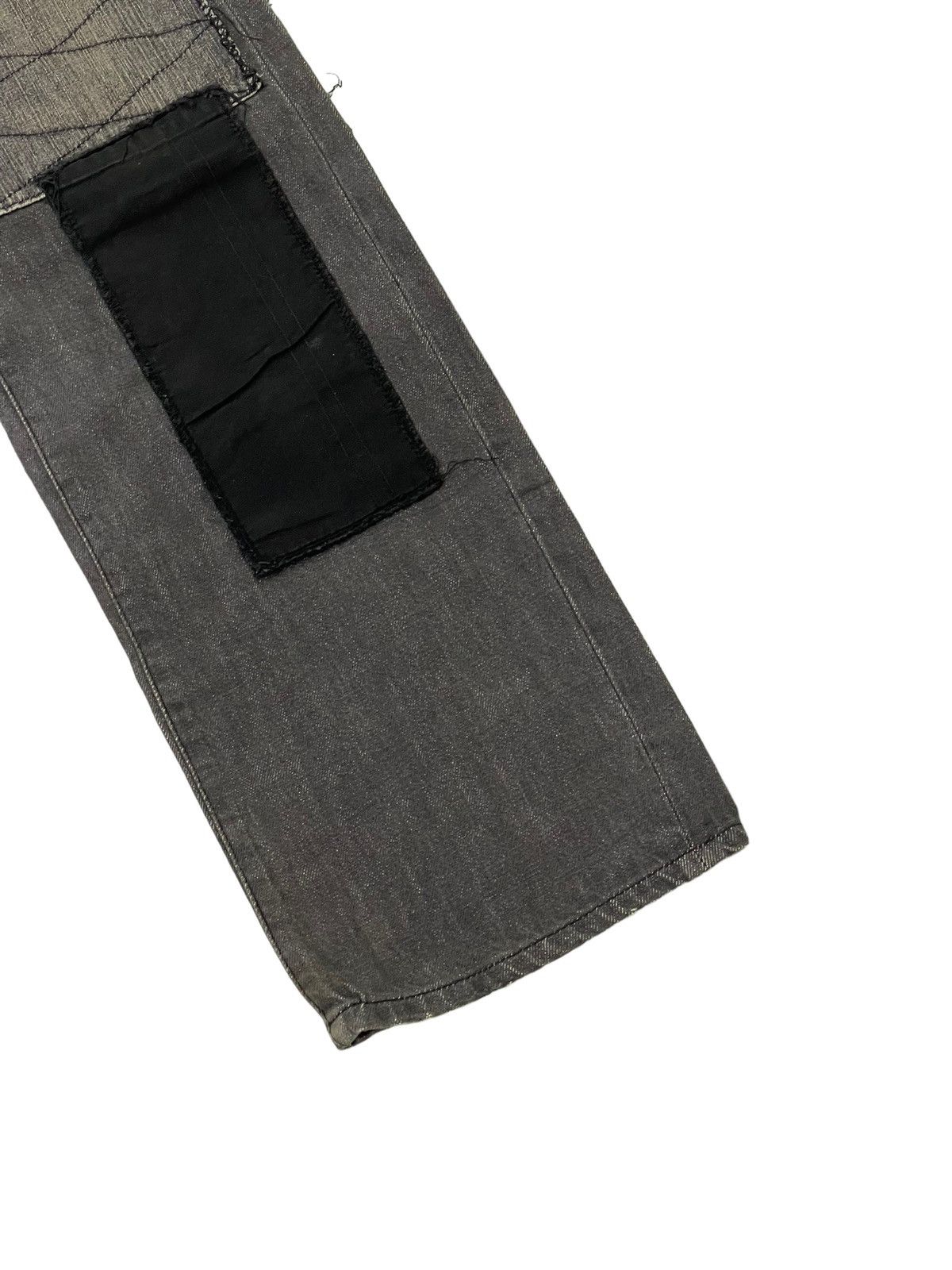 Japanese Brand Slim Jeans 2002 Neighborhood Patchwork Boro 2🟦7 Size US 34 / EU 50 - 13 Thumbnail