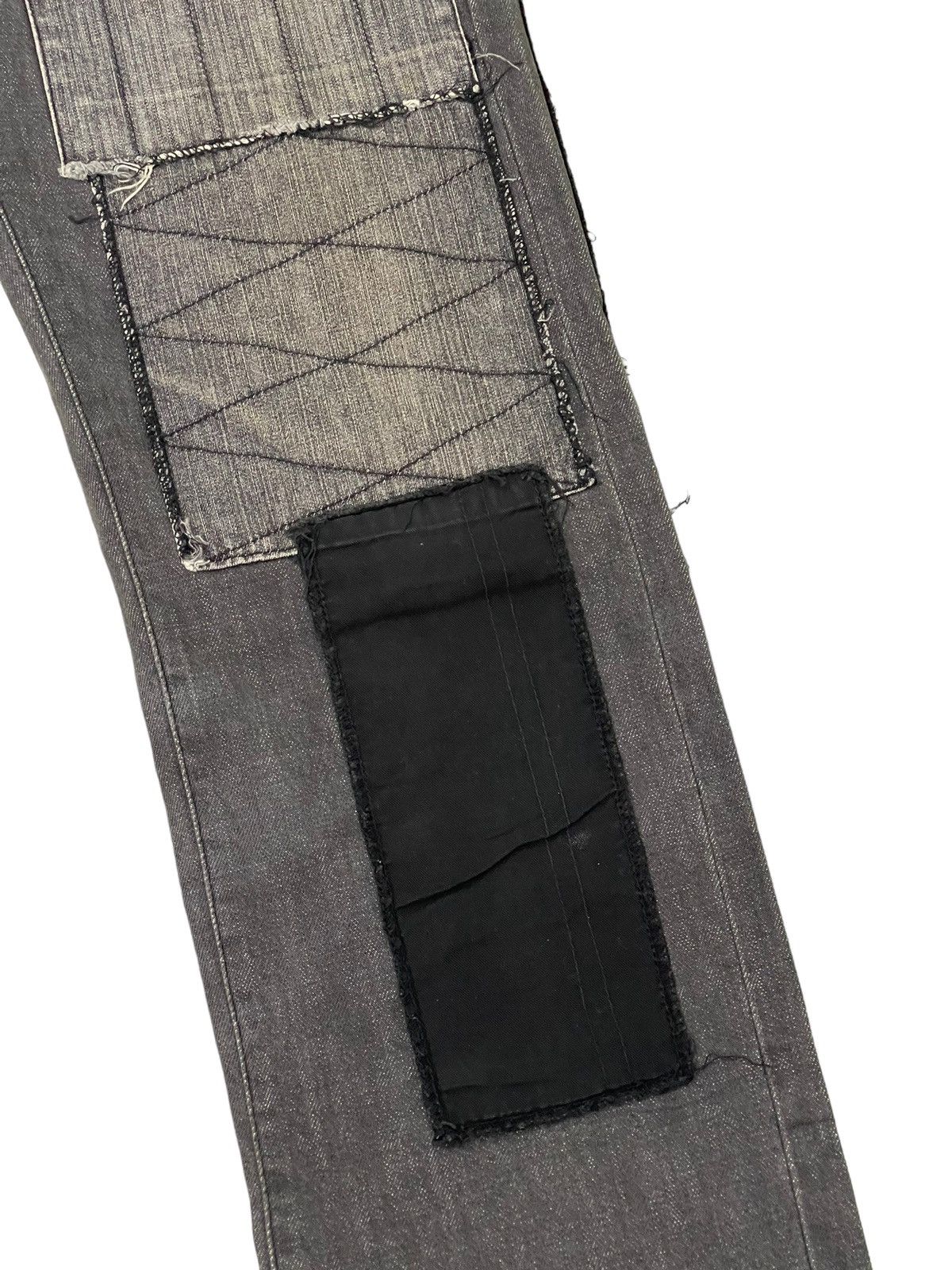 Japanese Brand Slim Jeans 2002 Neighborhood Patchwork Boro 2🟦7 Size US 34 / EU 50 - 16 Thumbnail
