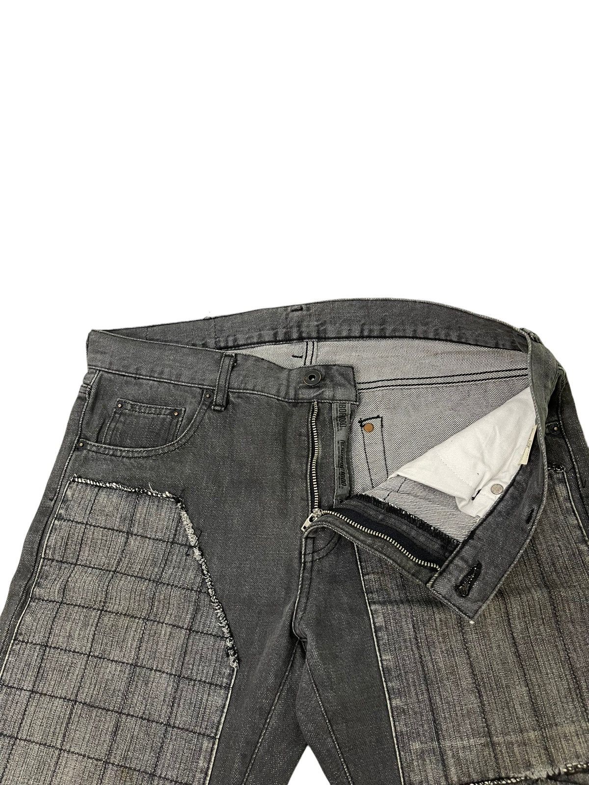 Japanese Brand Slim Jeans 2002 Neighborhood Patchwork Boro 2🟦7 Size US 34 / EU 50 - 19 Thumbnail