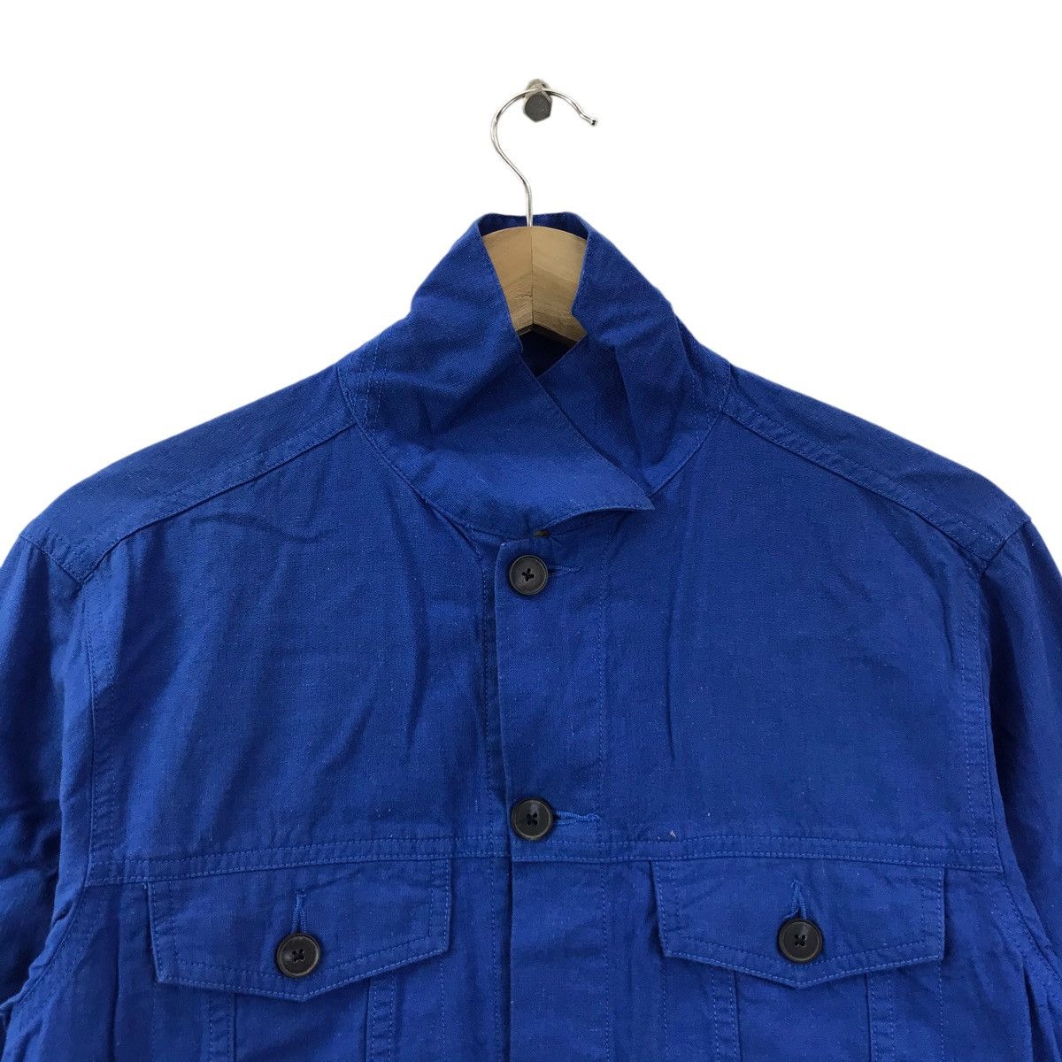 Vintage BROWNY FRENCH Linen Mix Pocket Work wear Western ParkaJacket Size US M / EU 48-50 / 2 - 2 Thumbnail