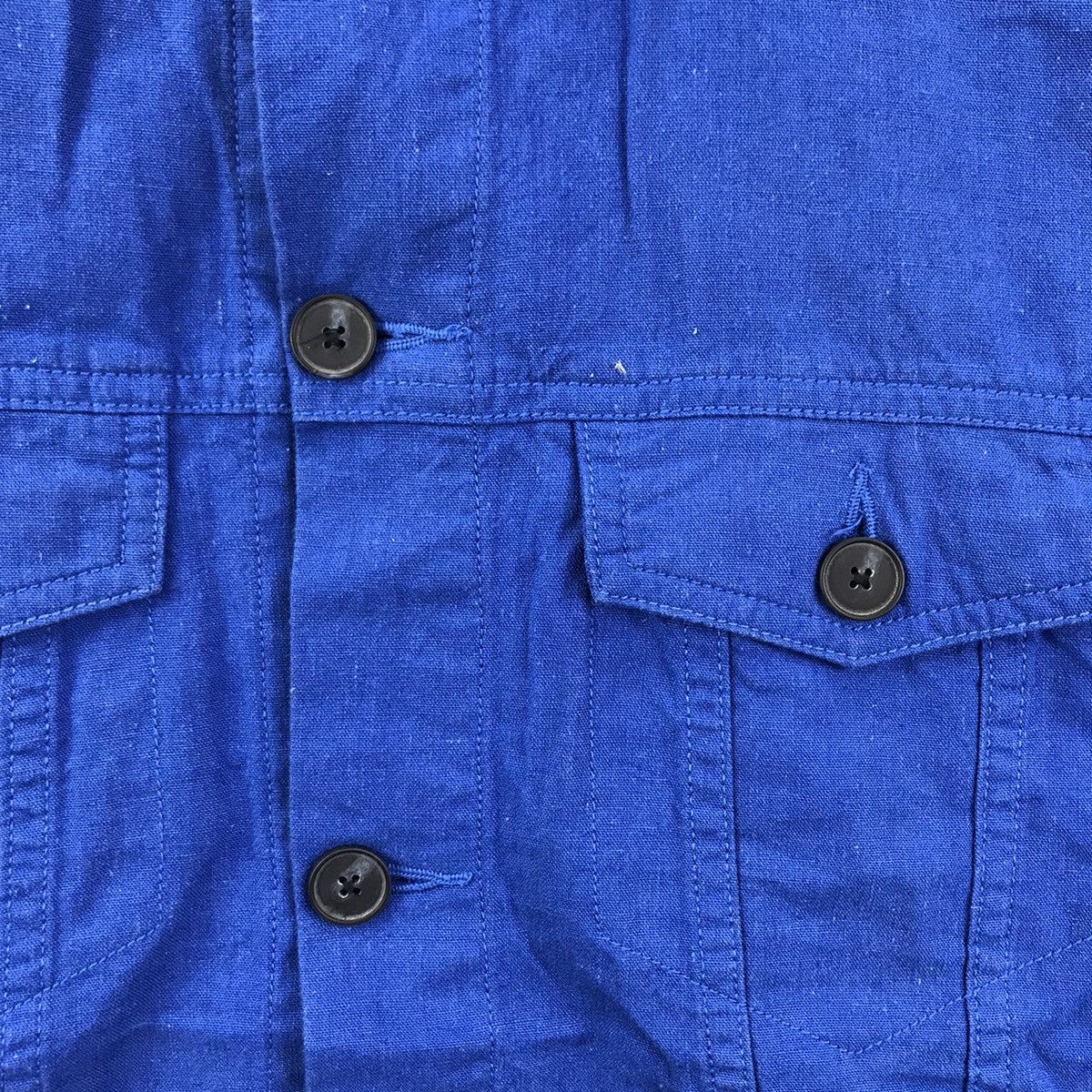 Vintage BROWNY FRENCH Linen Mix Pocket Work wear Western ParkaJacket Size US M / EU 48-50 / 2 - 3 Thumbnail