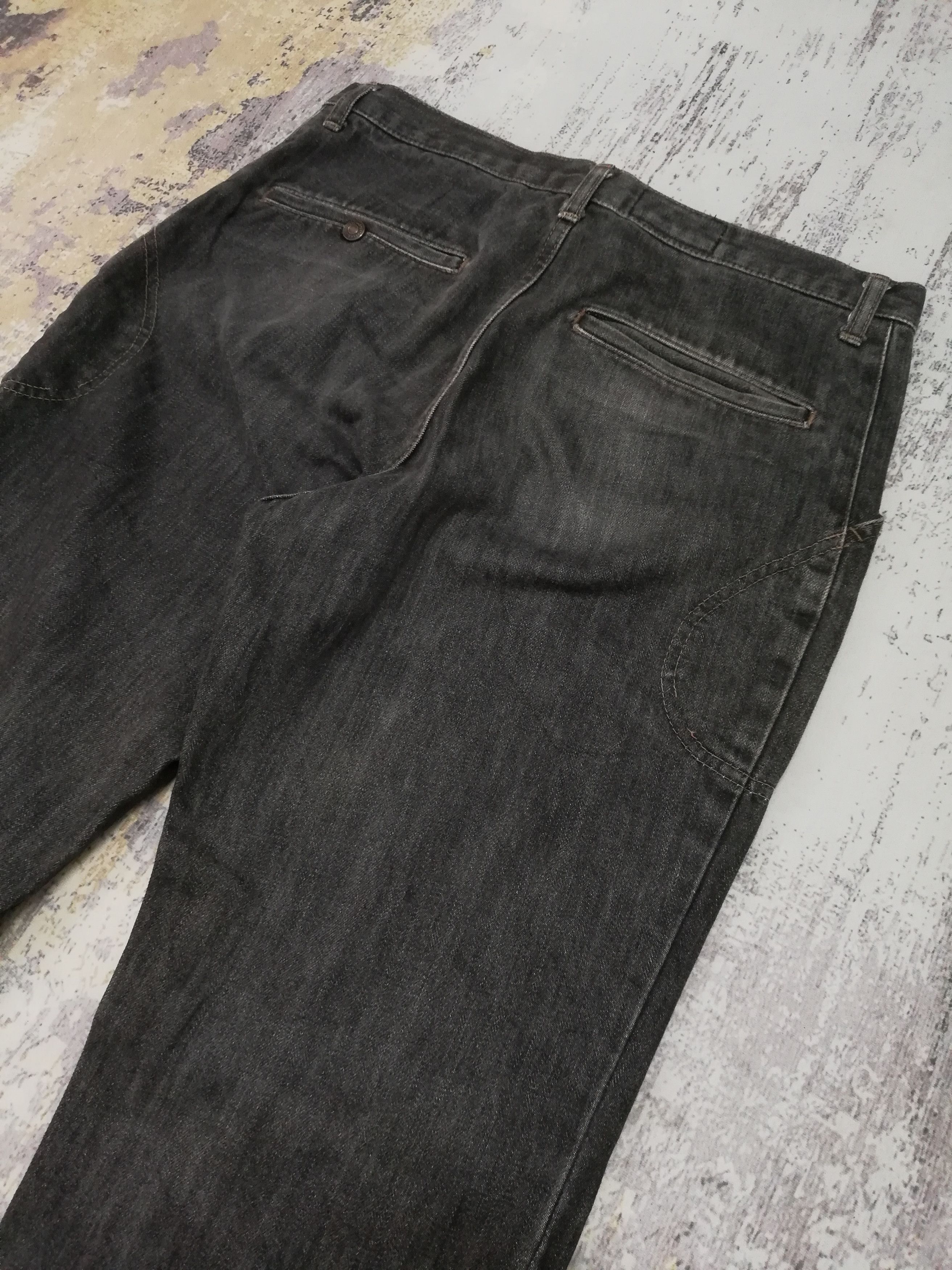 Japanese Brand Nepenthes Japan Black Wash Distressed Denim Jeans 33 Size US 33 - 8 Thumbnail
