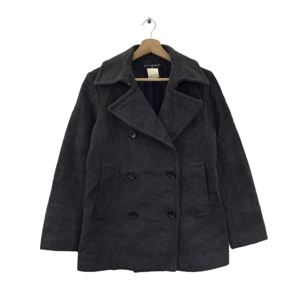 Japanese Brand × Vintage BEATING HEART Japanese Brand Wool Italy Duffle Coat Jacket Size US S / EU 44-46 / 1 - 1 Thumbnail