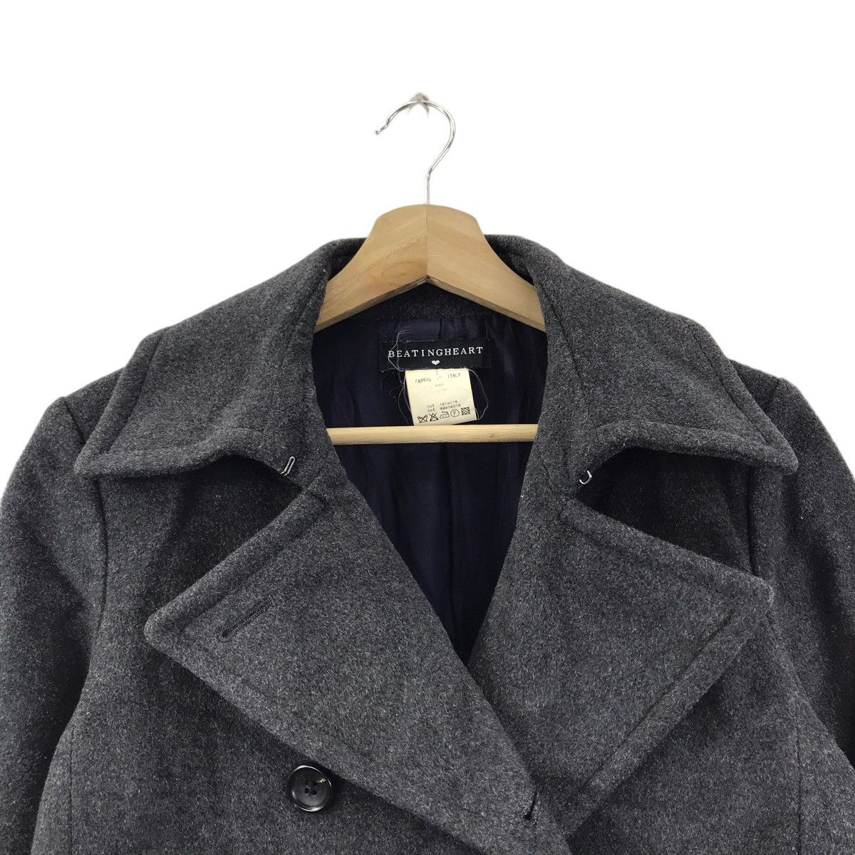 Japanese Brand × Vintage BEATING HEART Japanese Brand Wool Italy Duffle Coat Jacket Size US S / EU 44-46 / 1 - 2 Thumbnail