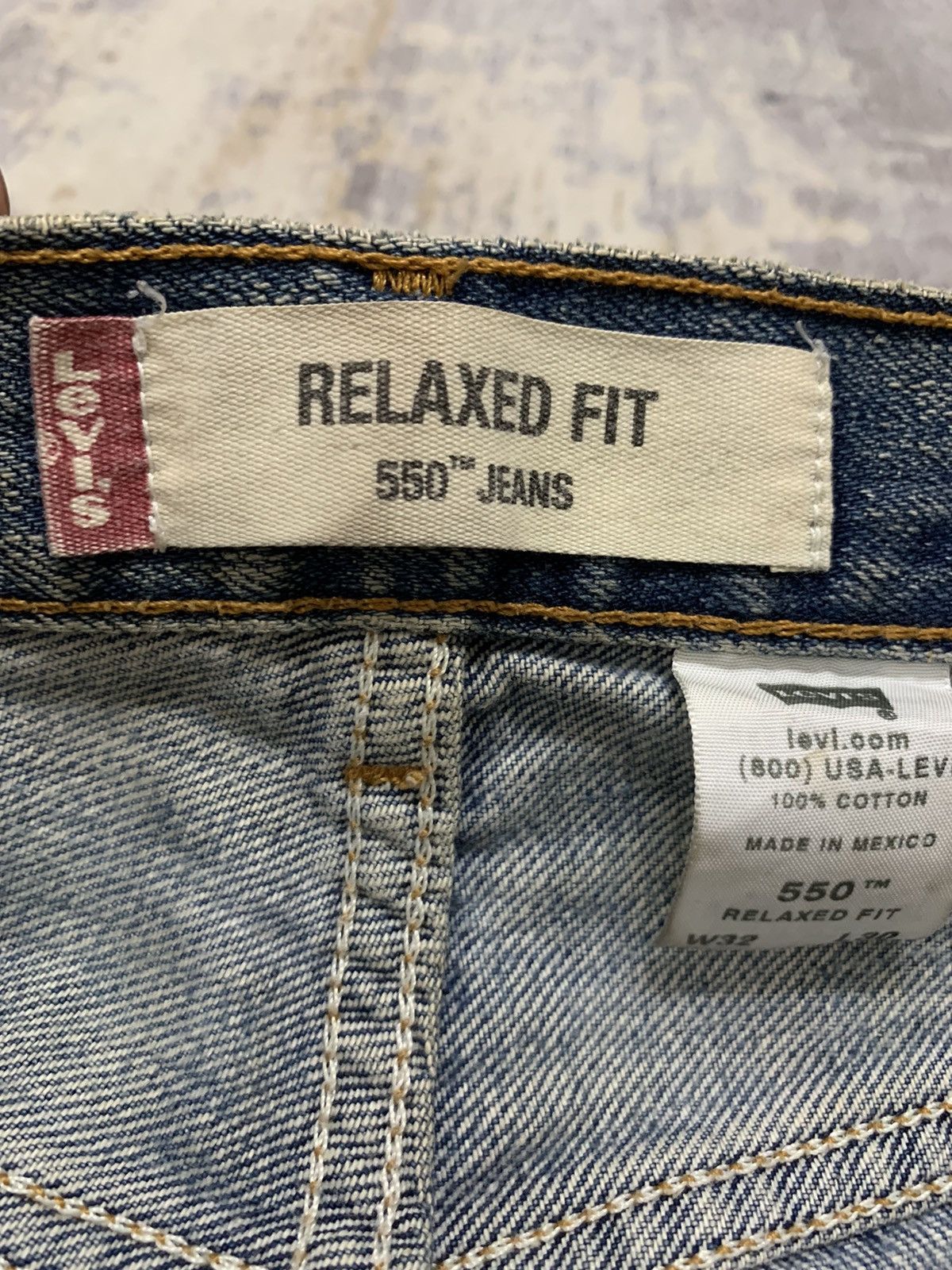 Levi's Vintage Levis 550 Jeans Relaxed Fit Distressed Jeans 30x29.5 Size US 30 / EU 46 - 15 Thumbnail