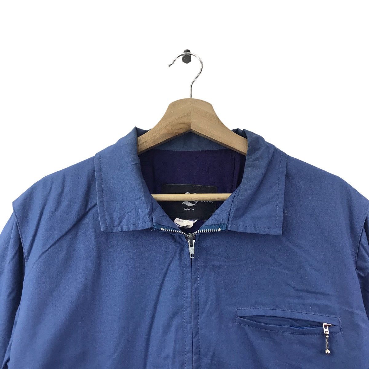 Vintage THE BAY LA BAIE Canada Workwear Blue Bomber Jacket Size US M / EU 48-50 / 2 - 2 Thumbnail