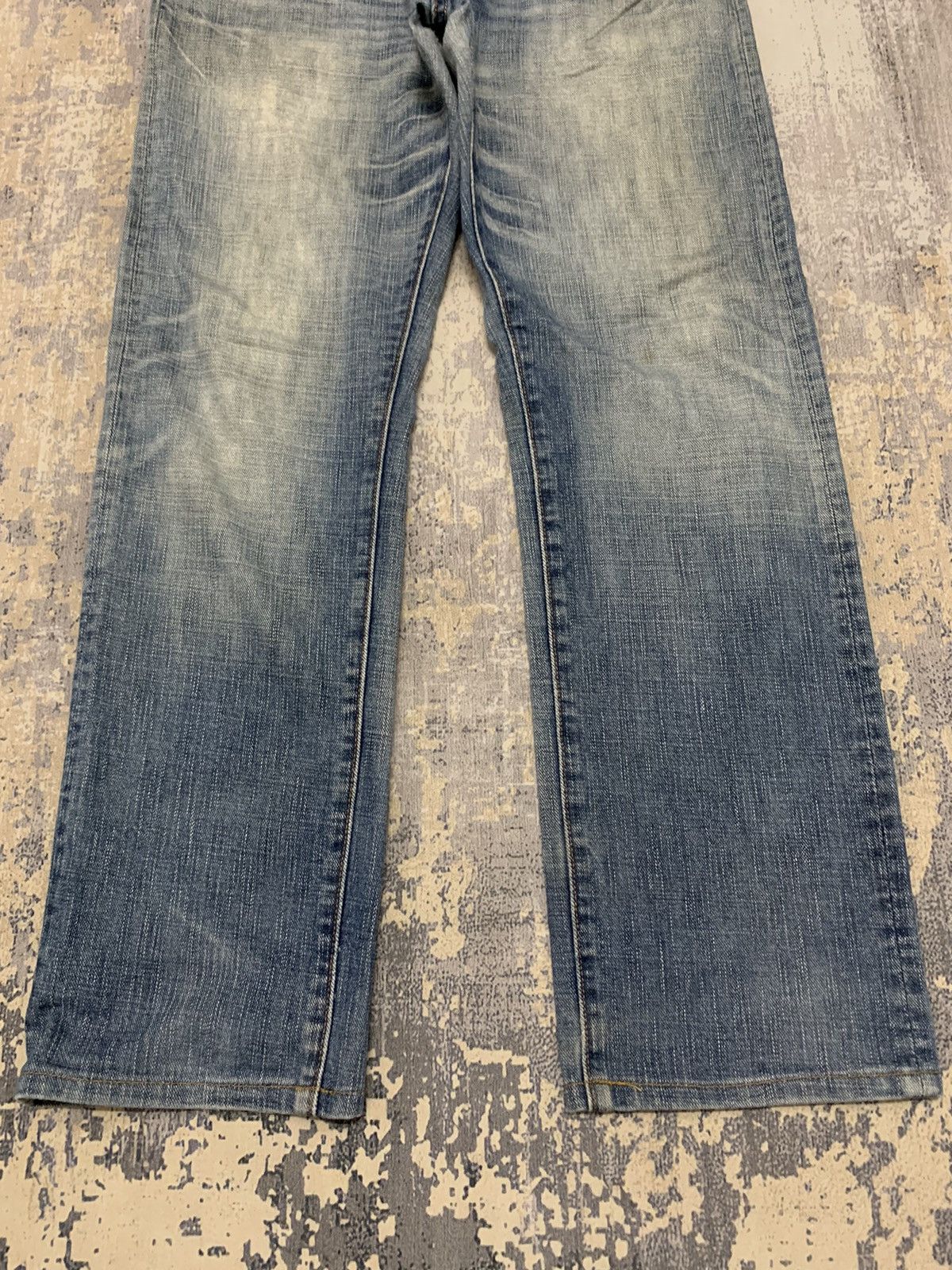 Japanese Brand American College Fashion GLHEART Distressed Denim 32x30 Size US 32 / EU 48 - 4 Thumbnail