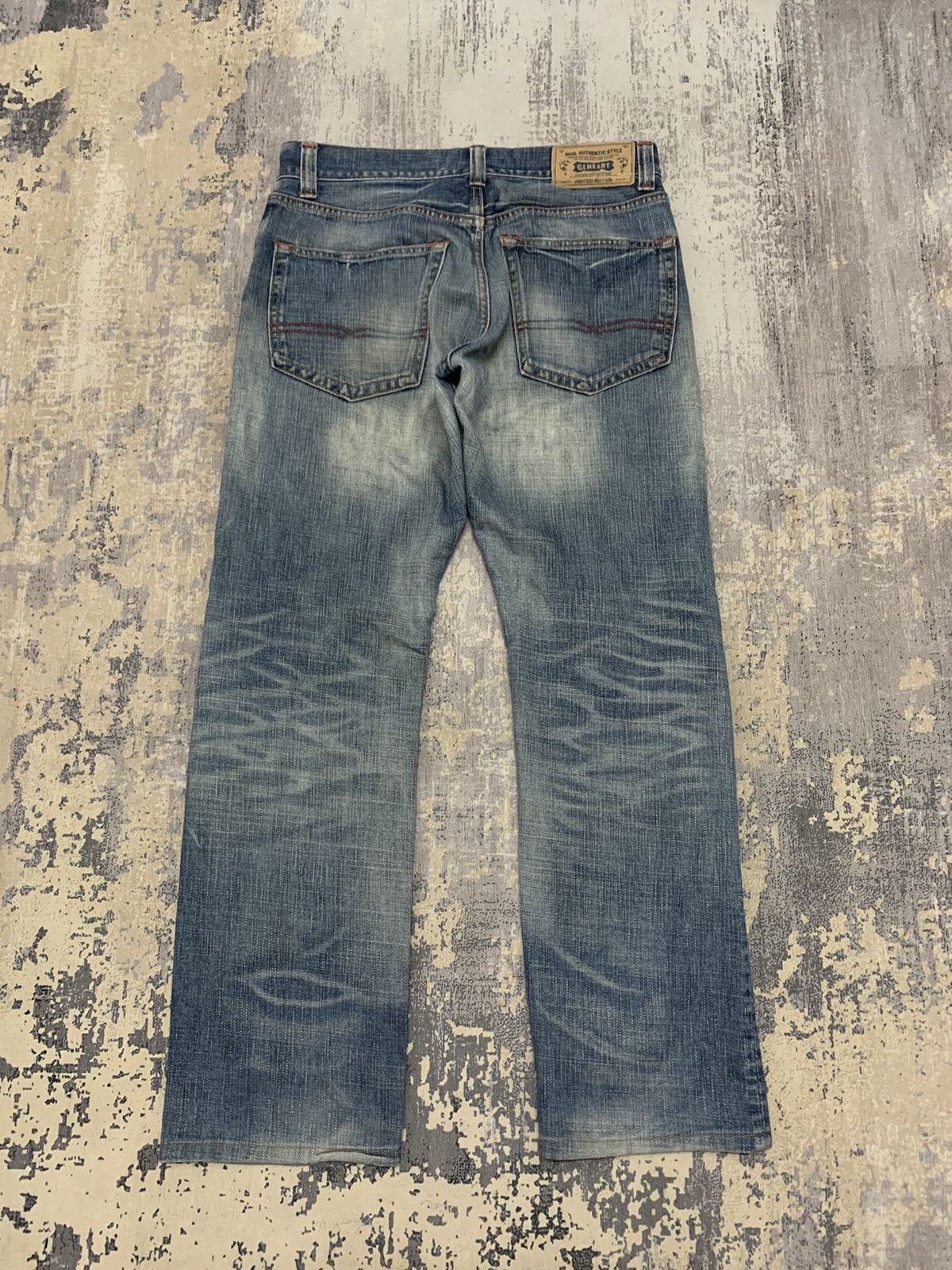 Japanese Brand American College Fashion GLHEART Distressed Denim 32x30 Size US 32 / EU 48 - 9 Thumbnail