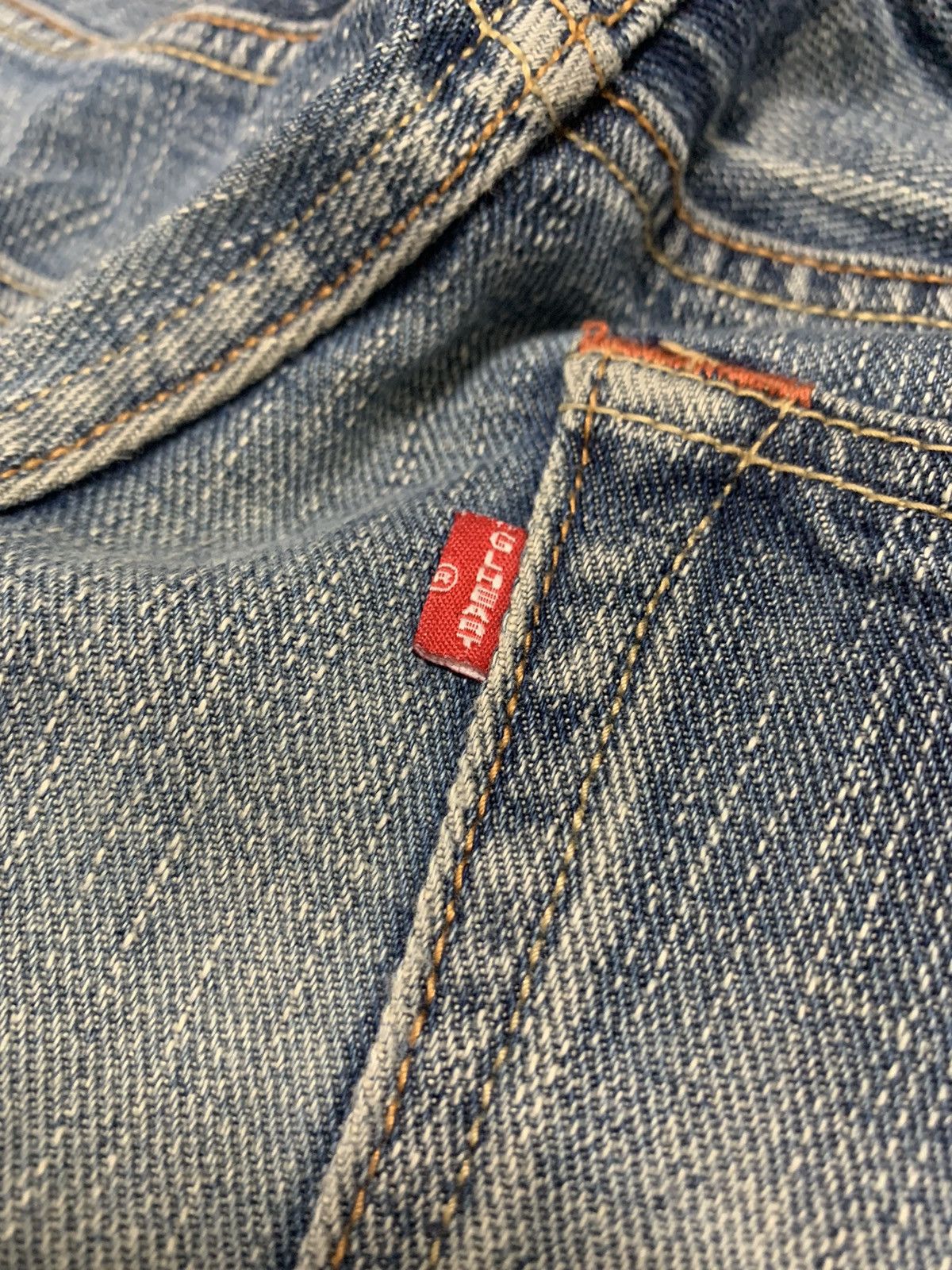 Japanese Brand American College Fashion GLHEART Distressed Denim 32x30 Size US 32 / EU 48 - 13 Thumbnail