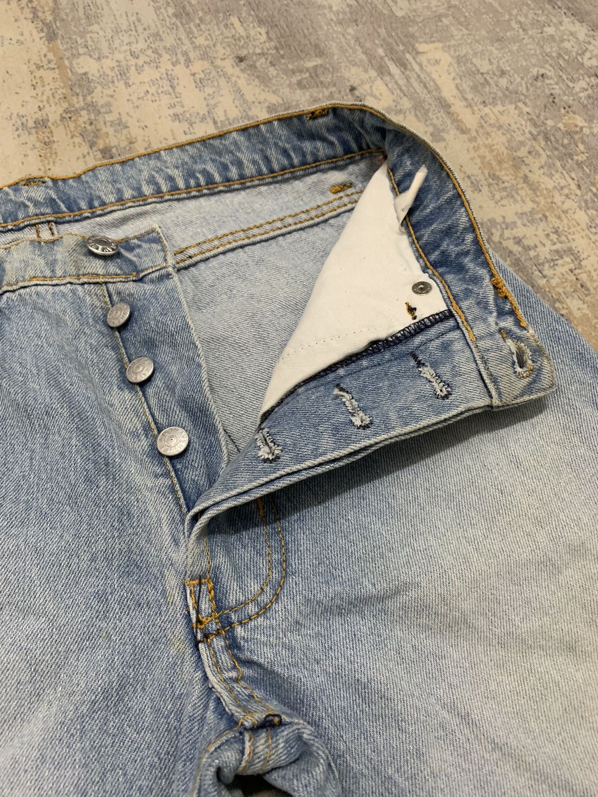 Japanese Brand Vintage Bonaventure Made in France Distressed Denim Jeans Size US 30 / EU 46 - 8 Thumbnail
