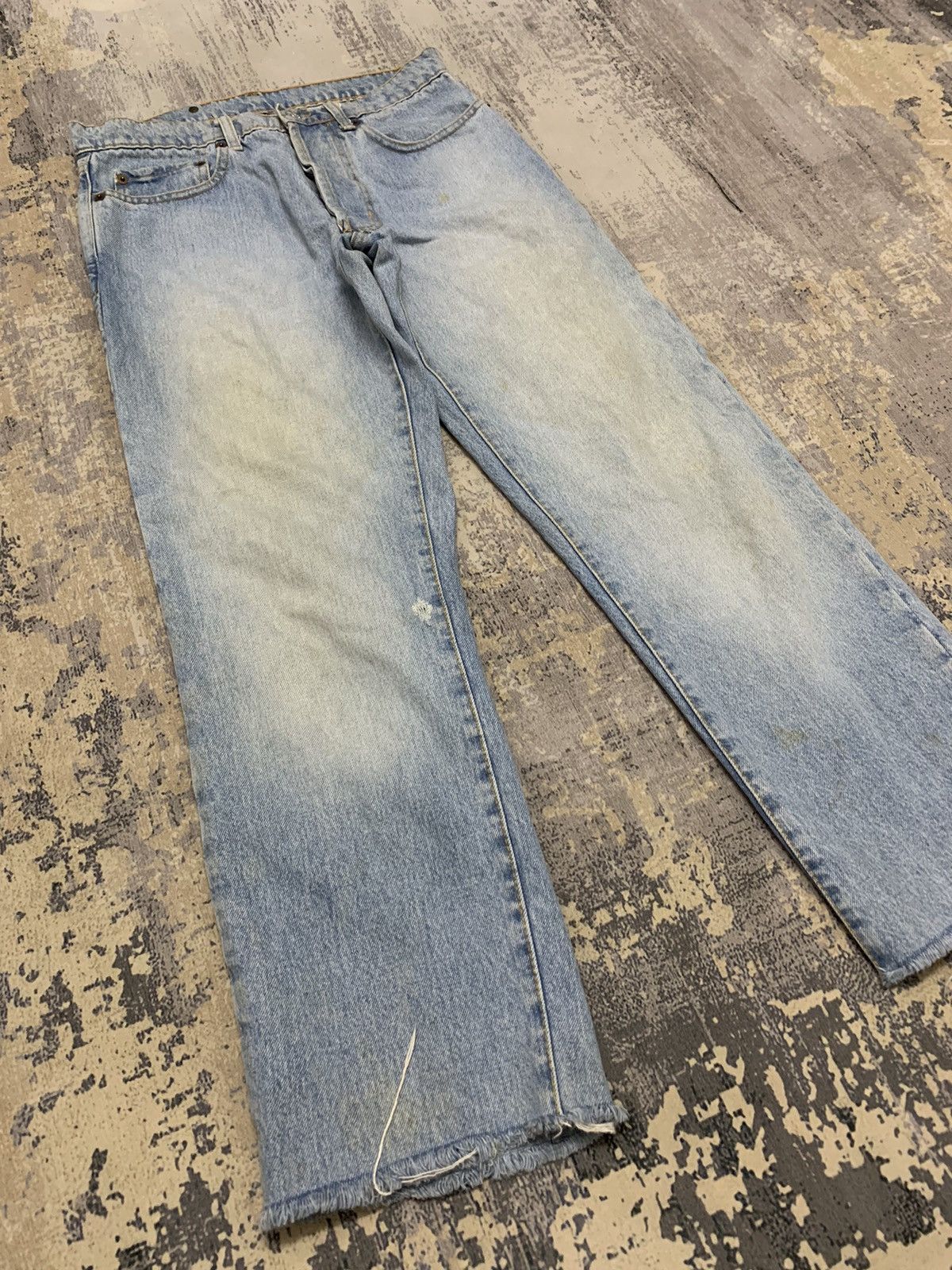 Japanese Brand Vintage Bonaventure Made in France Distressed Denim Jeans Size US 30 / EU 46 - 2 Thumbnail