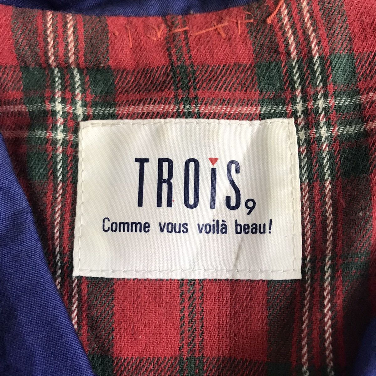 Vintage TROIS9 Comme Vous Voila Beau Check Reversible Jacket Size US XL / EU 56 / 4 - 7 Thumbnail