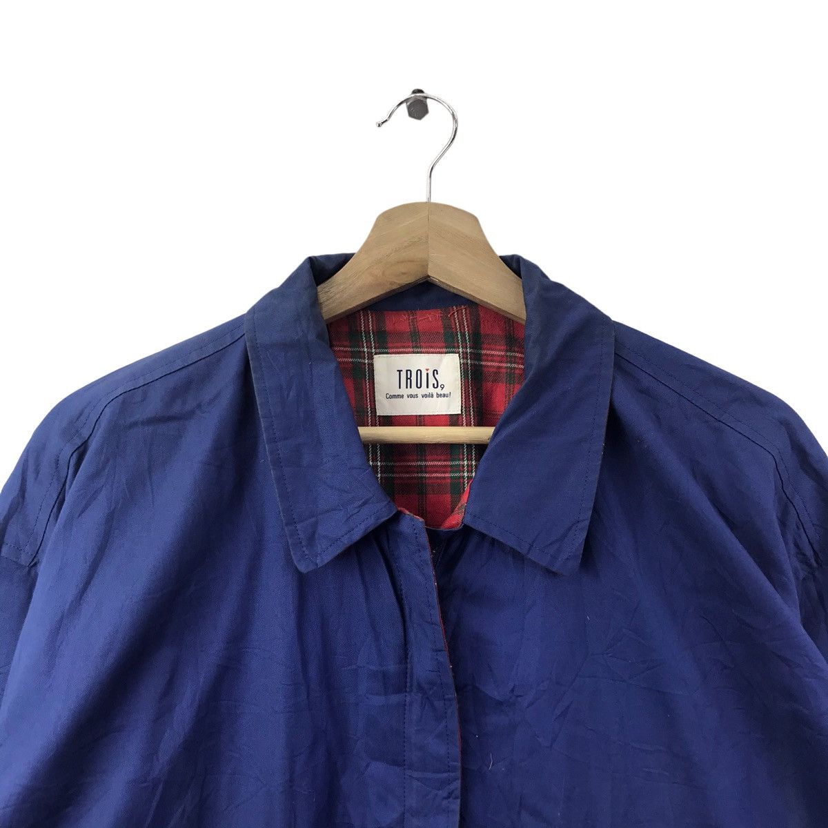 Vintage TROIS9 Comme Vous Voila Beau Check Reversible Jacket Size US XL / EU 56 / 4 - 2 Thumbnail