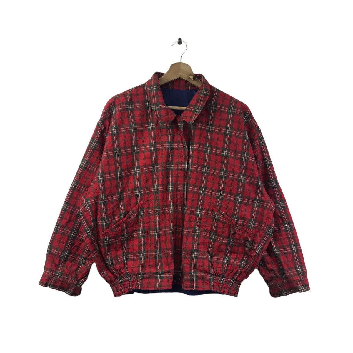 Vintage TROIS9 Comme Vous Voila Beau Check Reversible Jacket Size US XL / EU 56 / 4 - 4 Thumbnail