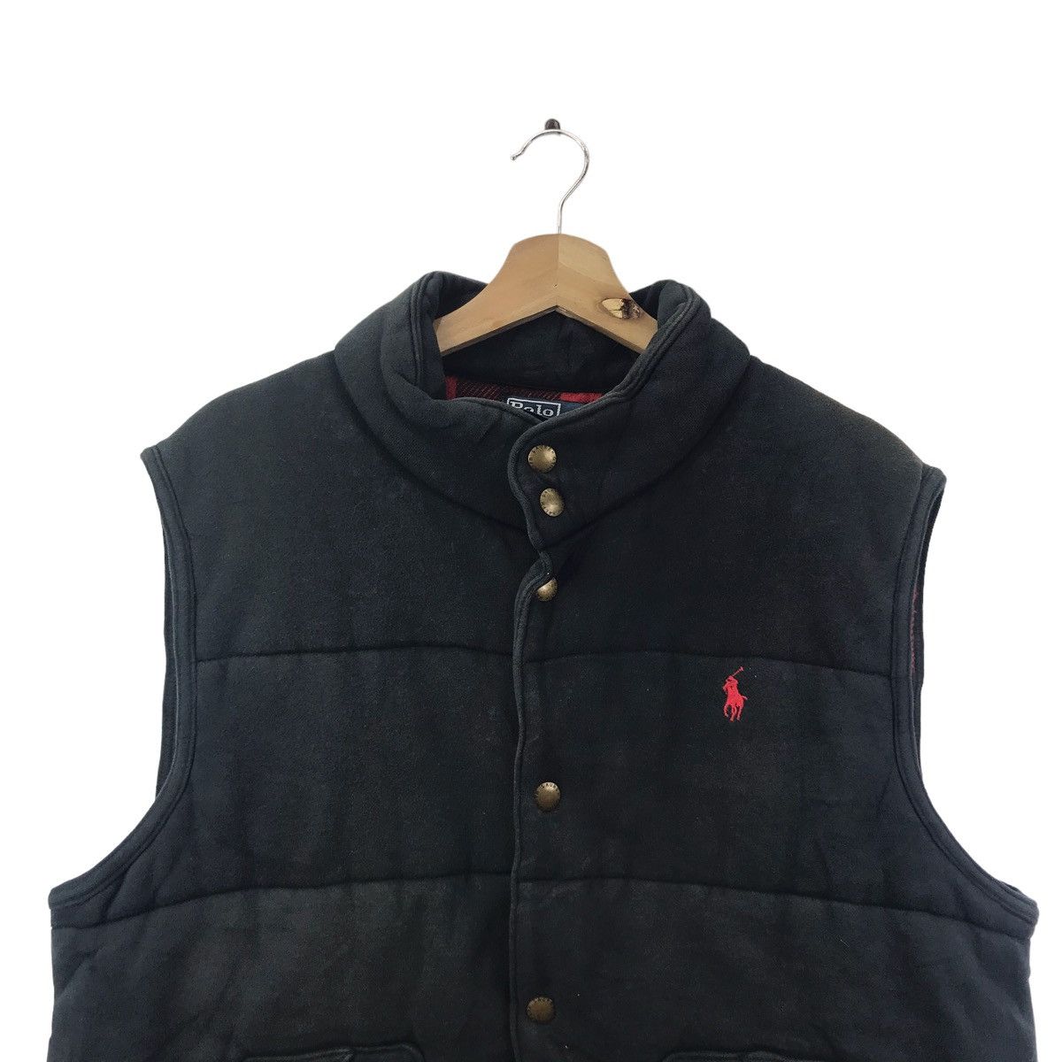 Polo Ralph Lauren POLO RALPH LAUREN Usa Black Puffer Vest Jacket Size US XL / EU 56 / 4 - 2 Thumbnail
