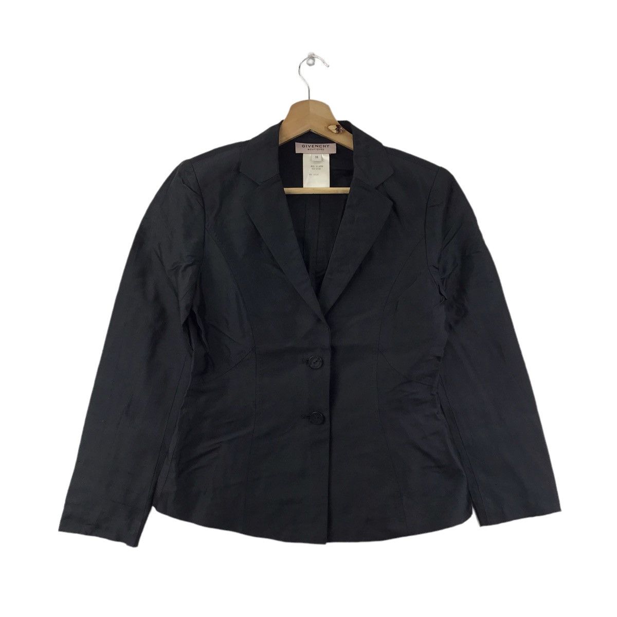 Givenchy Vintage GIVENCHY BOUTIQUES French Designer Plain Blazer Coat Size US XS / EU 42 / 0 - 1 Thumbnail