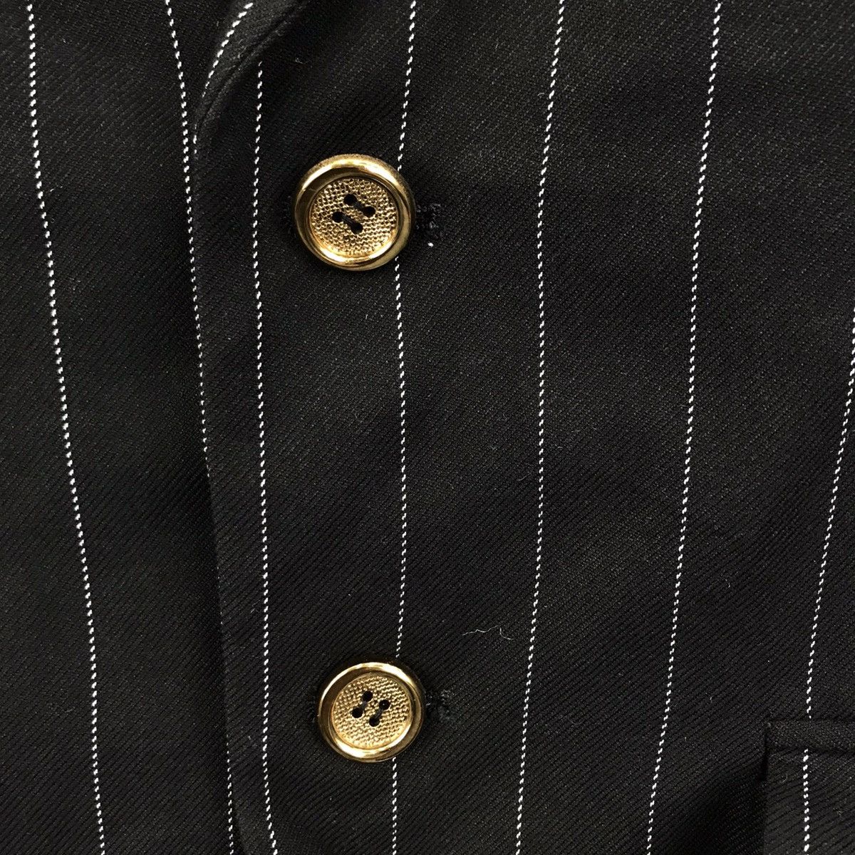 Vintage SLATL & DEAN Chacigo Trade Mark Stripes Black Blazer Coat Size US S / EU 44-46 / 1 - 3 Thumbnail