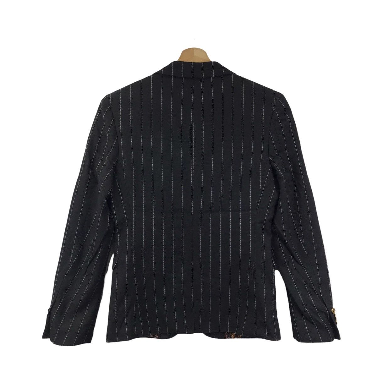 Vintage SLATL & DEAN Chacigo Trade Mark Stripes Black Blazer Coat Size US S / EU 44-46 / 1 - 7 Thumbnail