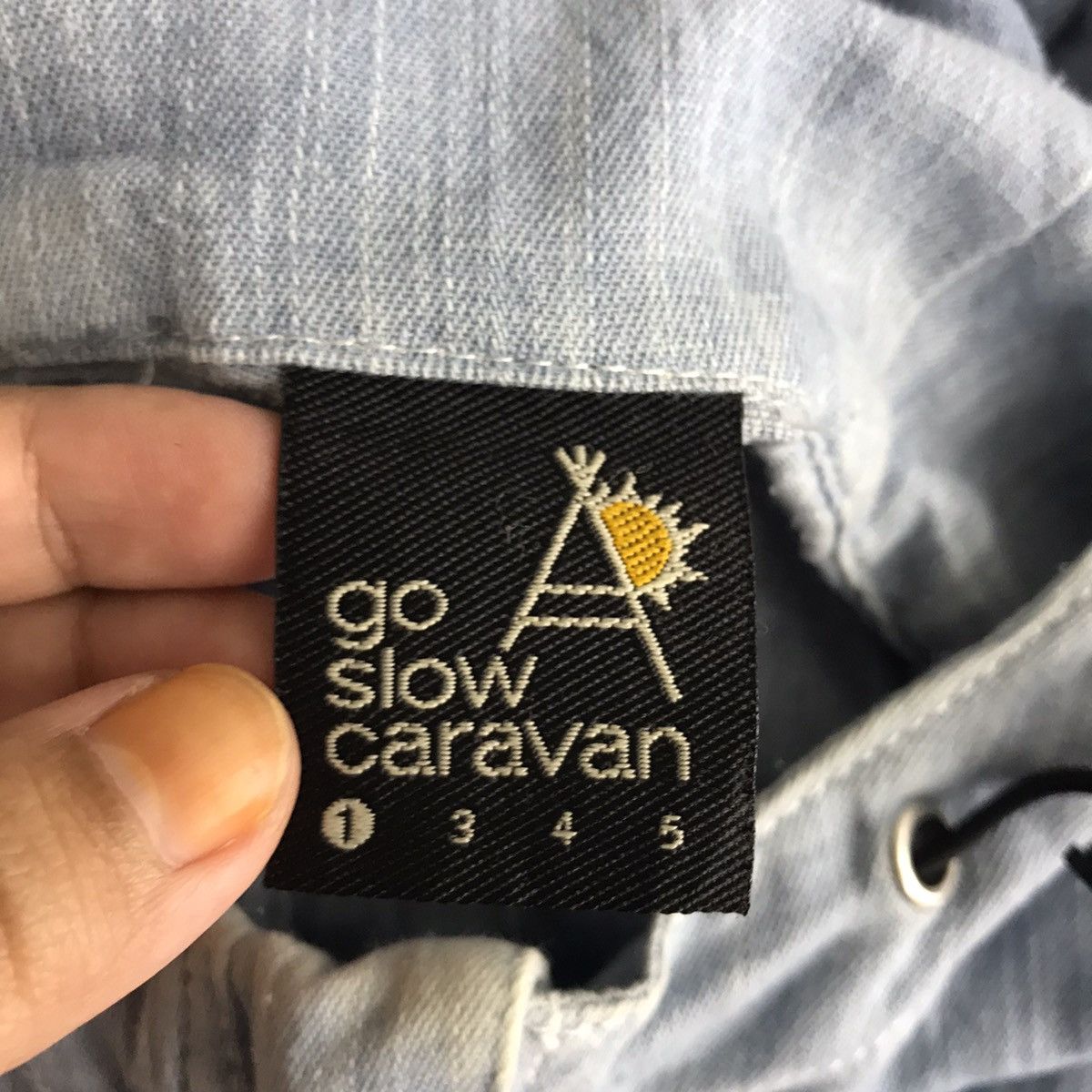 go slow caravan GO SLOW CARAVAN Seven Seas JapaneseBrand Hooded Denim Jacket Size US S / EU 44-46 / 1 - 5 Thumbnail