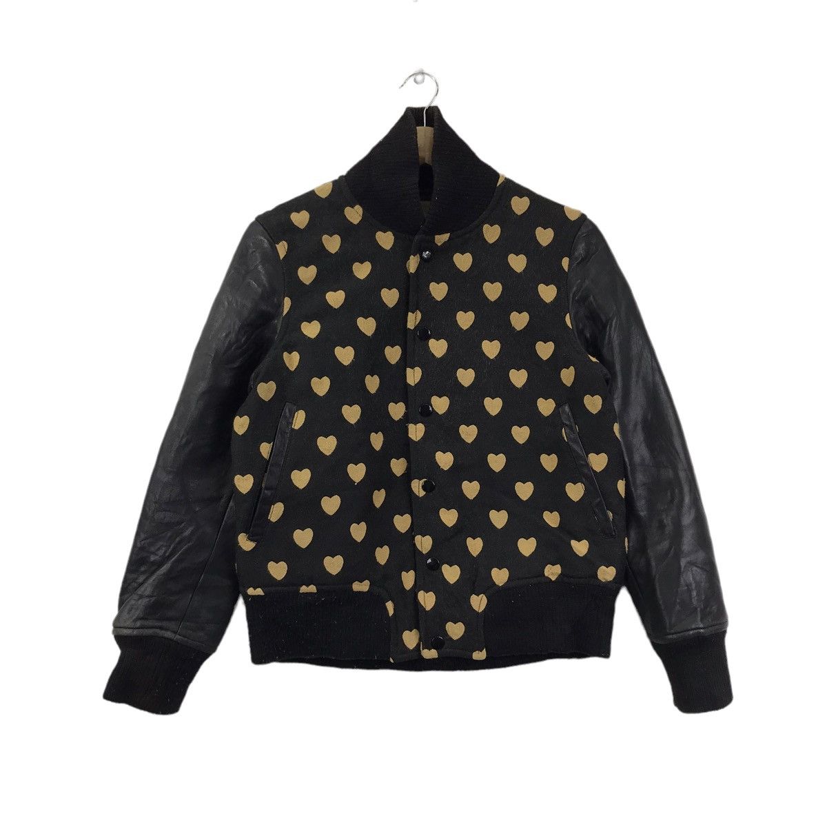 Japanese Brand GINGERALE TOKYO Japanese Brand Love Varsity Leather Jacket Size US S / EU 44-46 / 1 - 1 Thumbnail