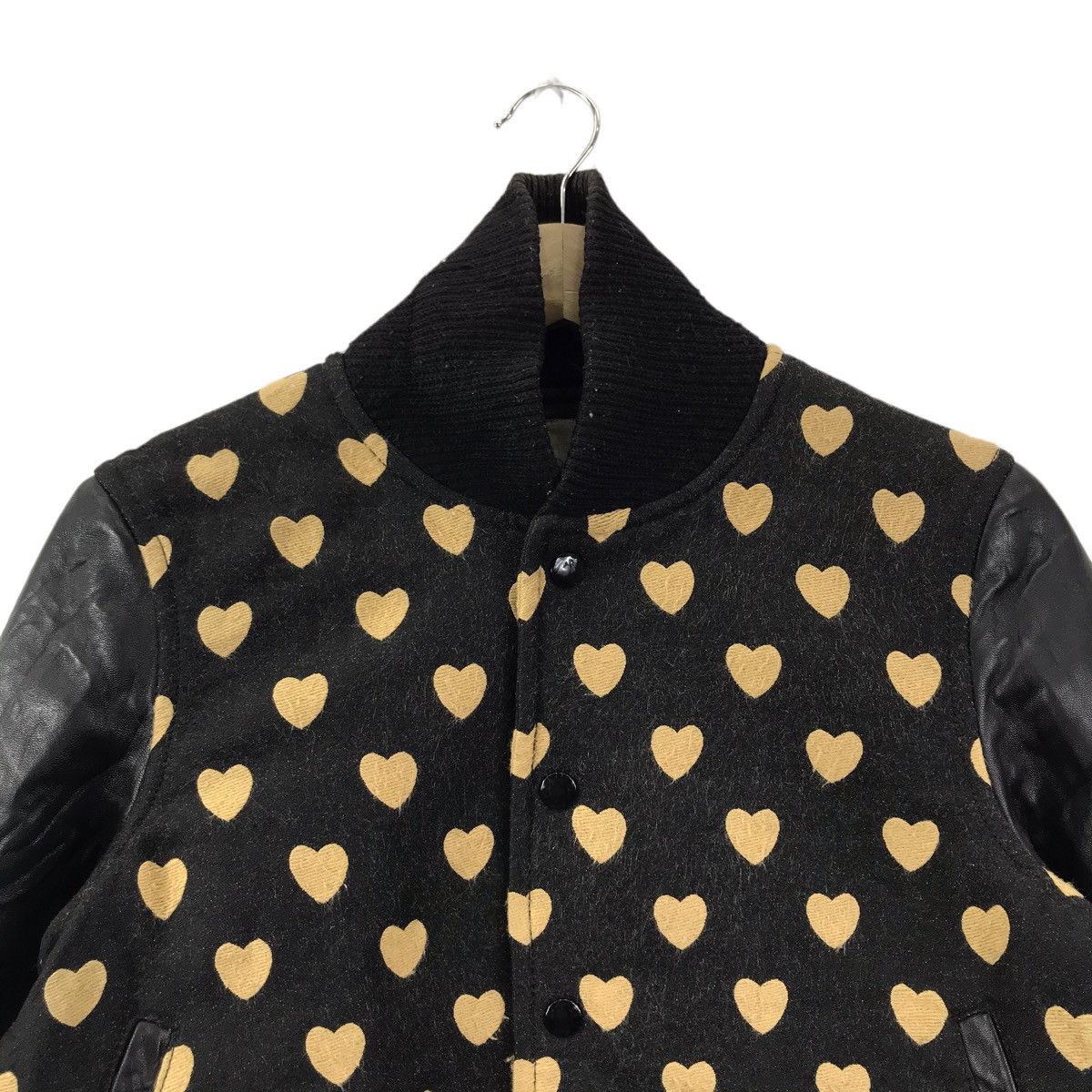 Japanese Brand GINGERALE TOKYO Japanese Brand Love Varsity Leather Jacket Size US S / EU 44-46 / 1 - 2 Thumbnail