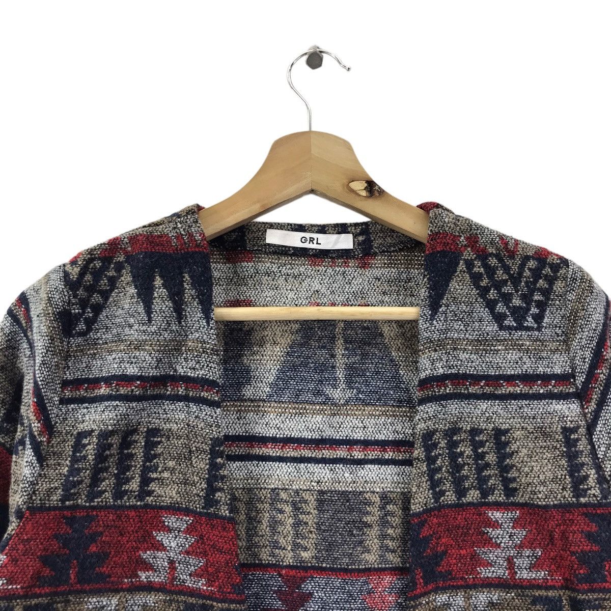 Vintage GRL Geomatric Navajo Aztec Native Cardigan Parka Size US M / EU 48-50 / 2 - 2 Thumbnail