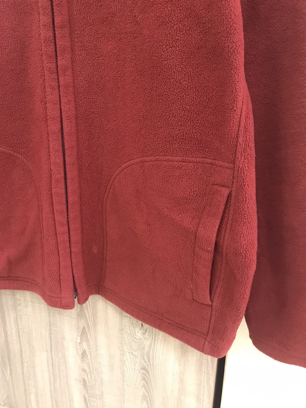 GU UNIQLO Red Reversible Fleece Jacket Size US L / EU 52-54 / 3 - 14 Thumbnail