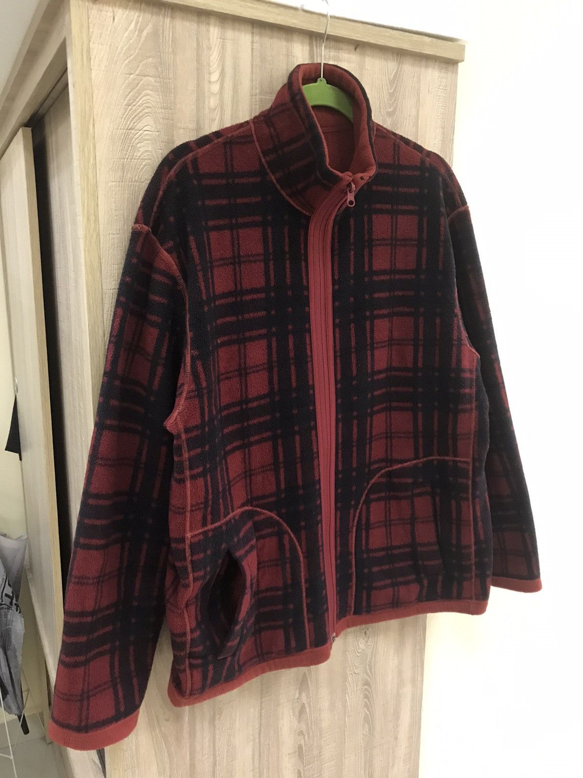 GU UNIQLO Red Reversible Fleece Jacket Size US L / EU 52-54 / 3 - 3 Thumbnail