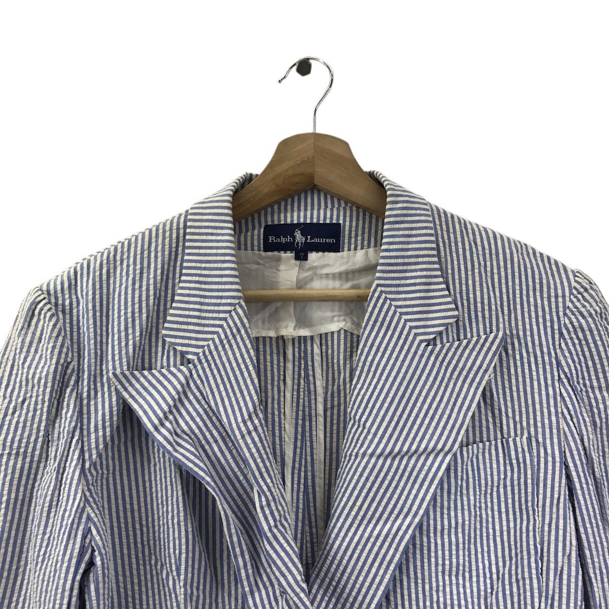 Ralph Lauren RALPH LAUREN Blue Stripes Blazer Coat Jacket Size US XS / EU 42 / 0 - 2 Thumbnail