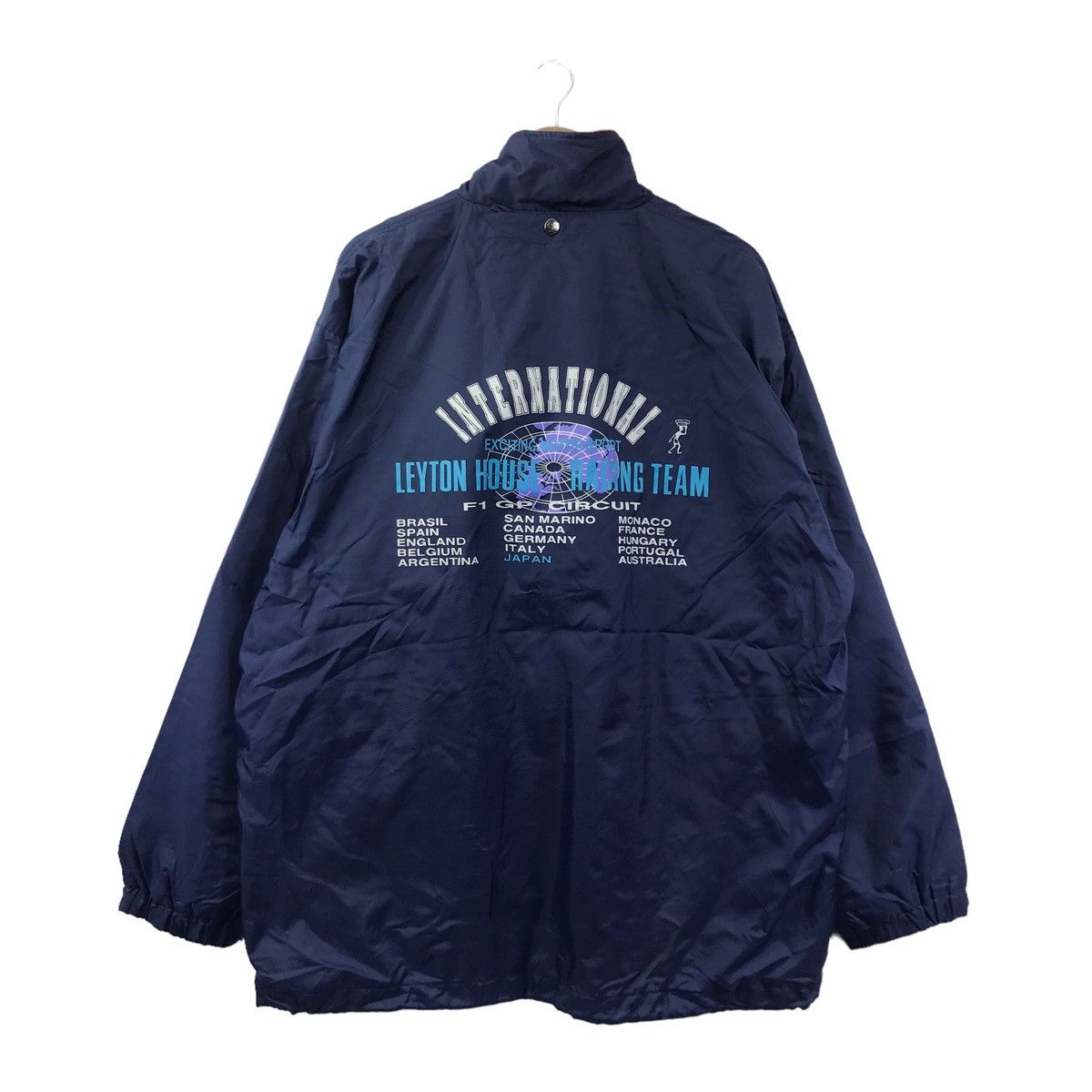 Vintage Vintage LEYTON HOUSE Racing Team Oversize Bomber Jacket Size US XL / EU 56 / 4 - 1 Thumbnail